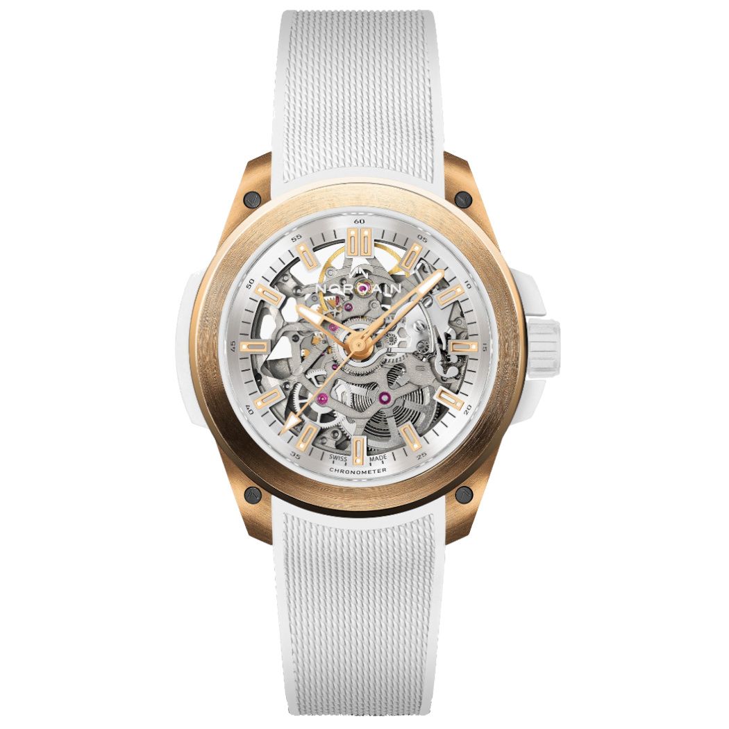 NORQAIN Wild One Skeleton Red Gold 39mm N3001.07G01.W01.R02