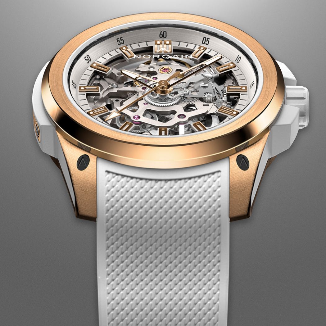NORQAIN Wild One Skeleton Red Gold 39mm N3001.07G01.W01.R02