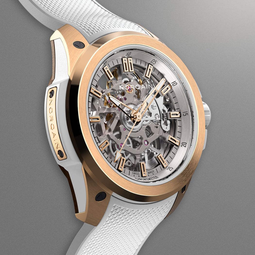 NORQAIN Wild One Skeleton Red Gold 39mm N3001.07G01.W01.R01