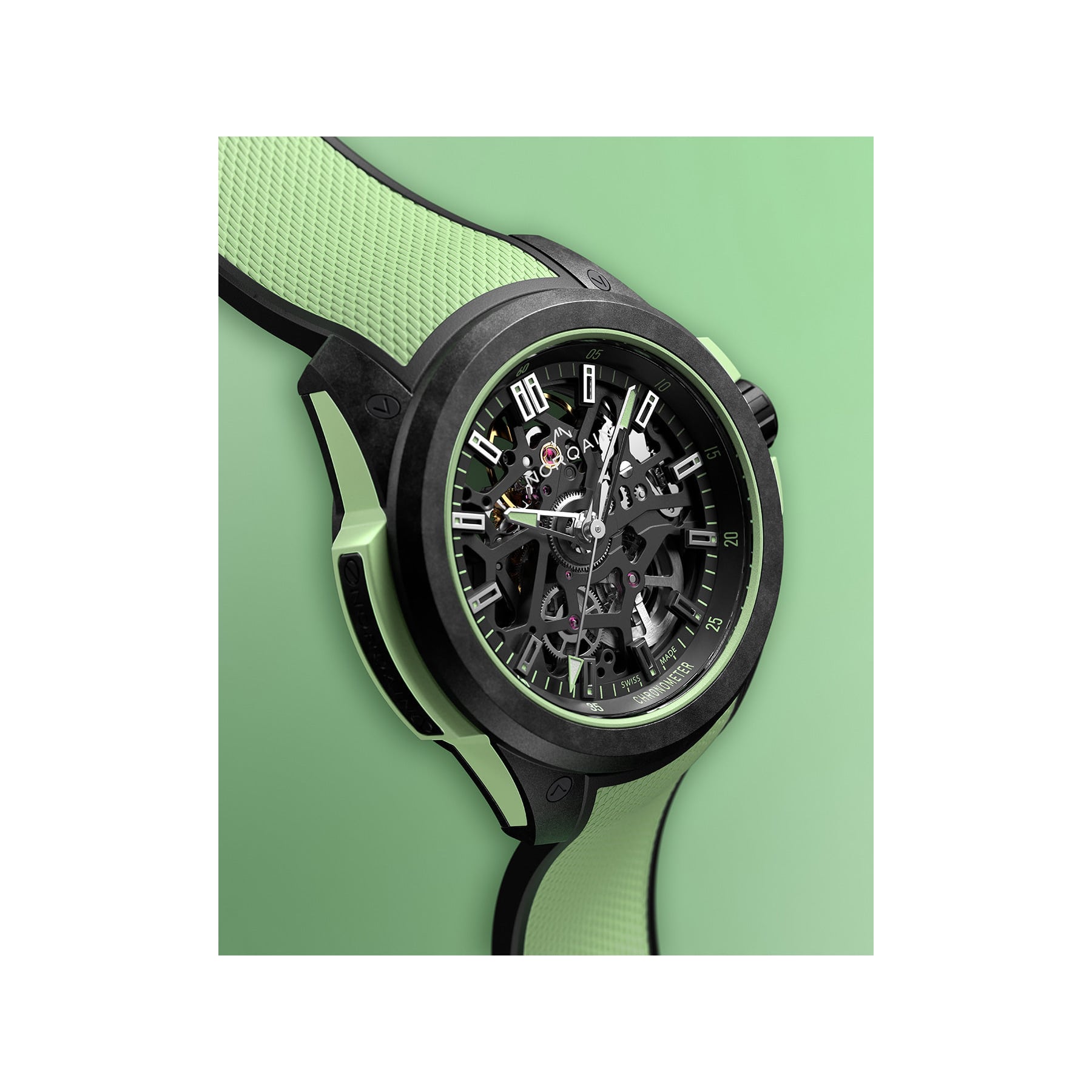 NORQAIN Wild One Skeleton Limited Edition 39mm N3001.07Q03.B01.R03