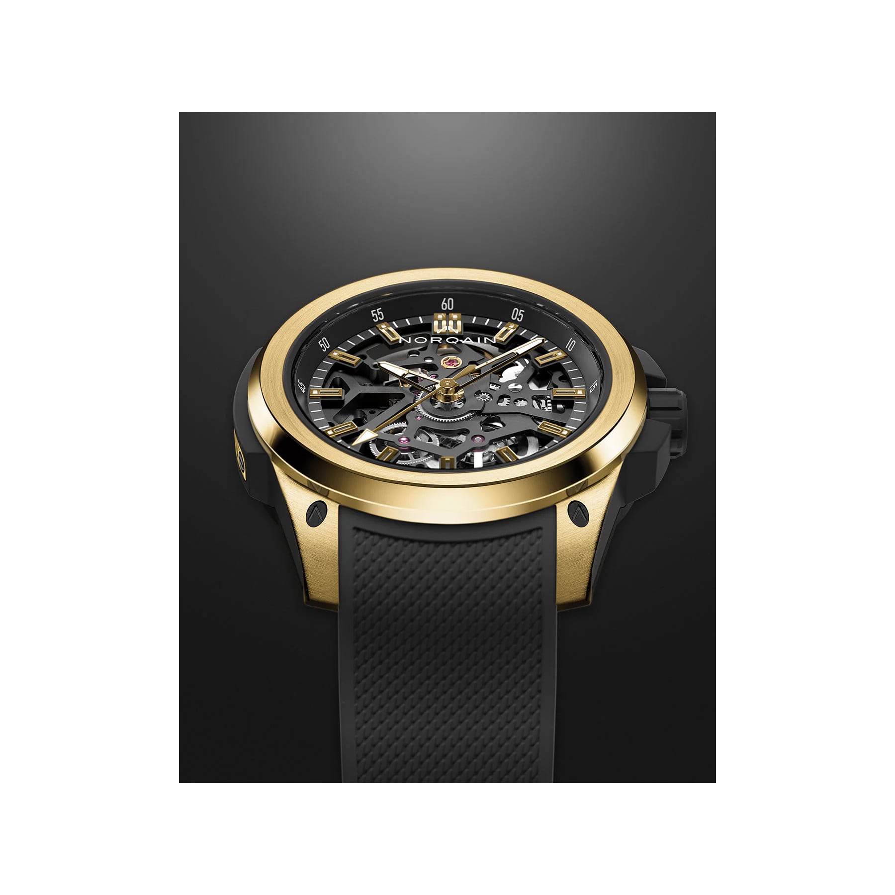 NORQAIN Wild One Skeleton Yellow Gold Limited Edition 39mm N3001.07G06.B01.R05