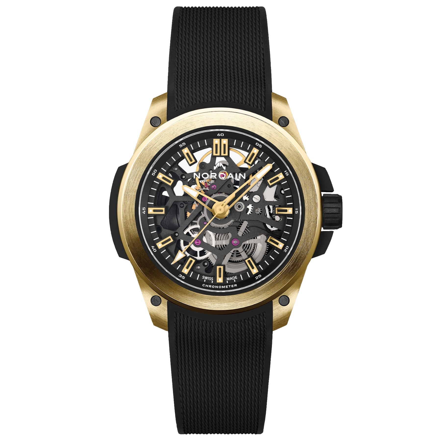 NORQAIN Wild One Skeleton Yellow Gold Limited Edition 39mm N3001.07G06.B01.R05