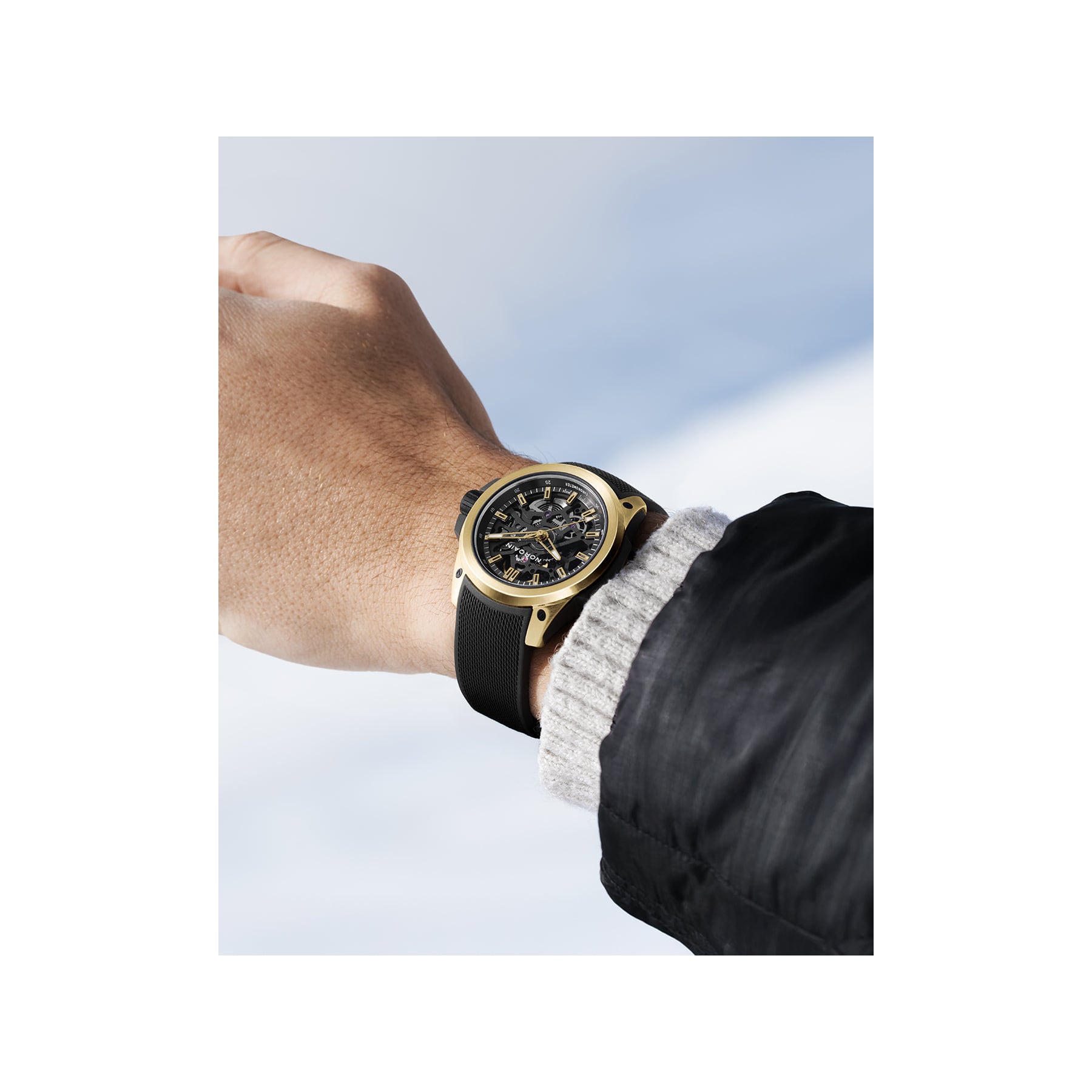 NORQAIN Wild One Skeleton Yellow Gold Limited Edition 39mm N3001.07G06.B01.R02