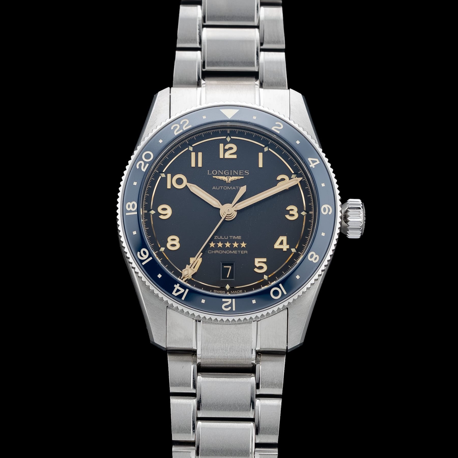 Longines L3.802.4.60.6 Spirt Zulu Time - Exquisite Timepieces