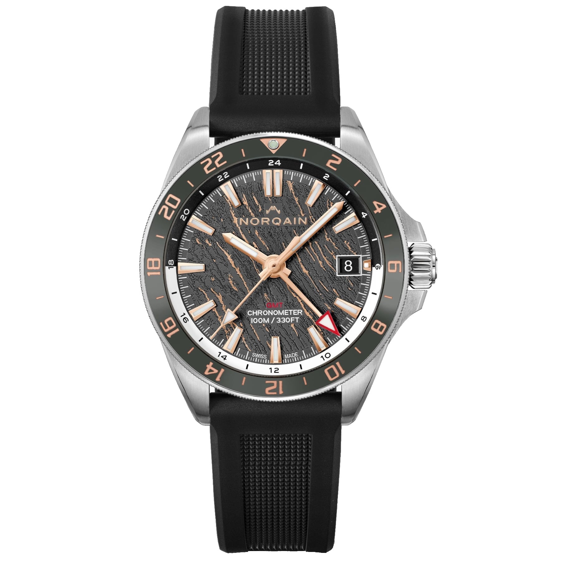 NORQAIN Adventure Neverest GMT Glacier 41mm N1100.22S02.G01.R01