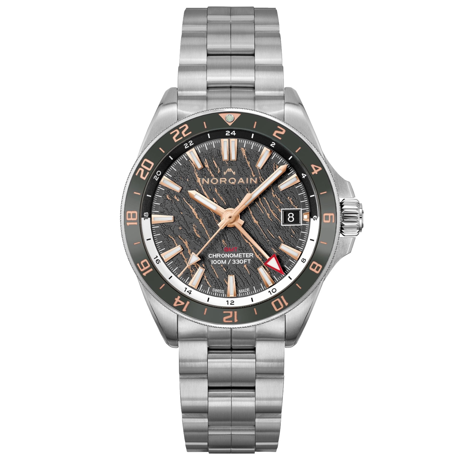 NORQAIN Adventure Neverest GMT Glacier 41mm N1100.22S02.G01.S02