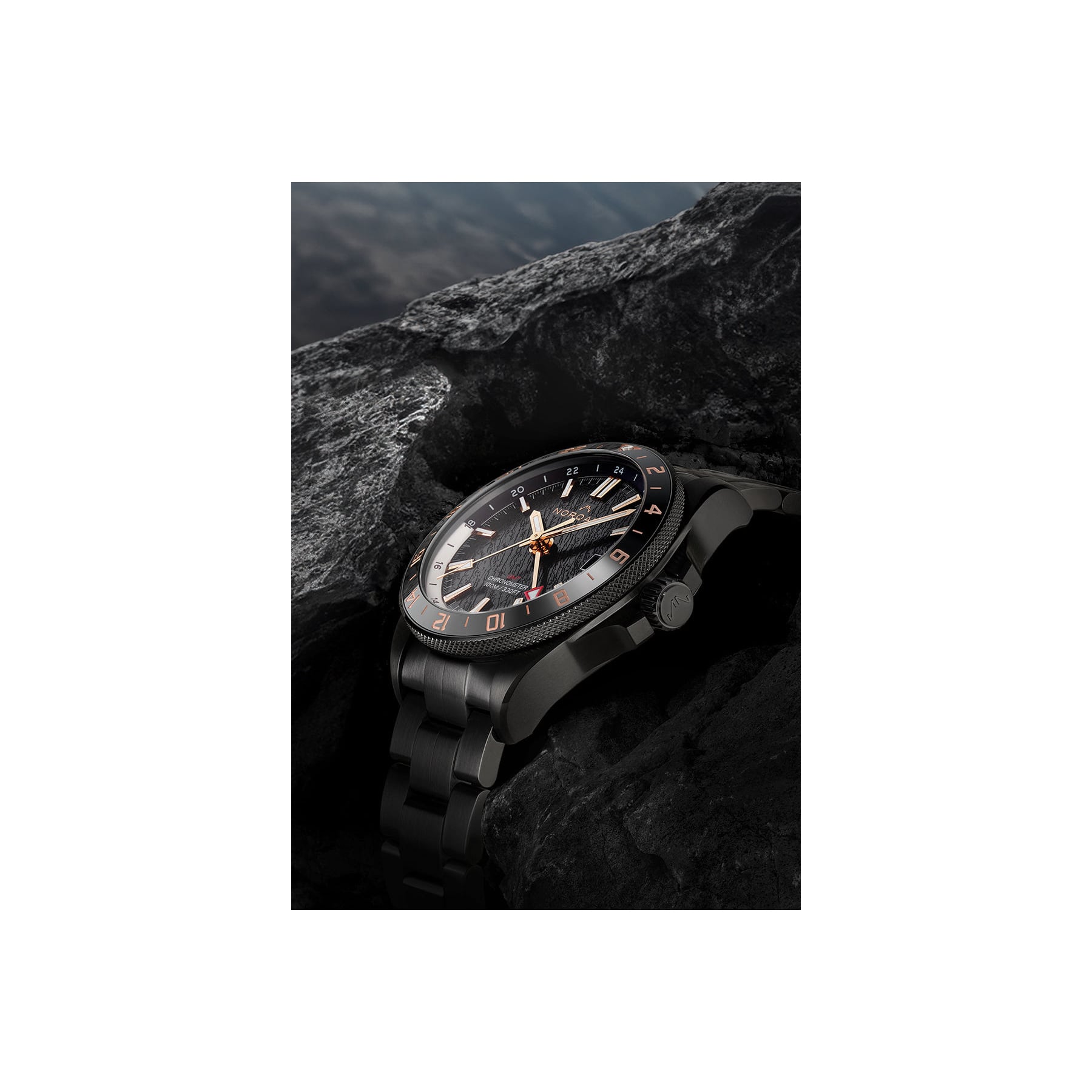 NORQAIN Adventure Neverest GMT Glacier 41mm N1100.22B02.B01.B01