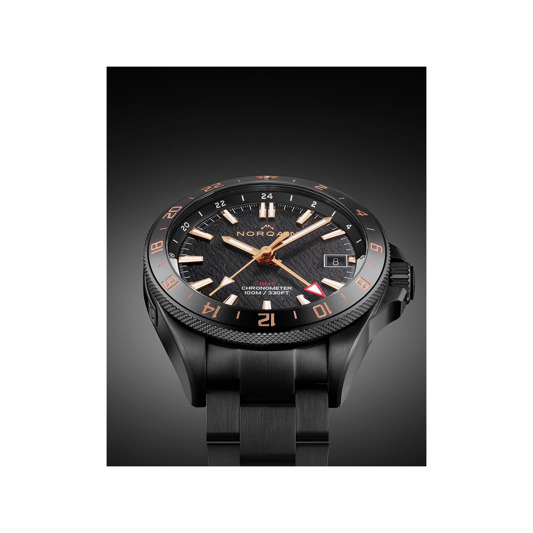 NORQAIN Adventure Neverest GMT Glacier 41mm N1100.22B02.B01.B01