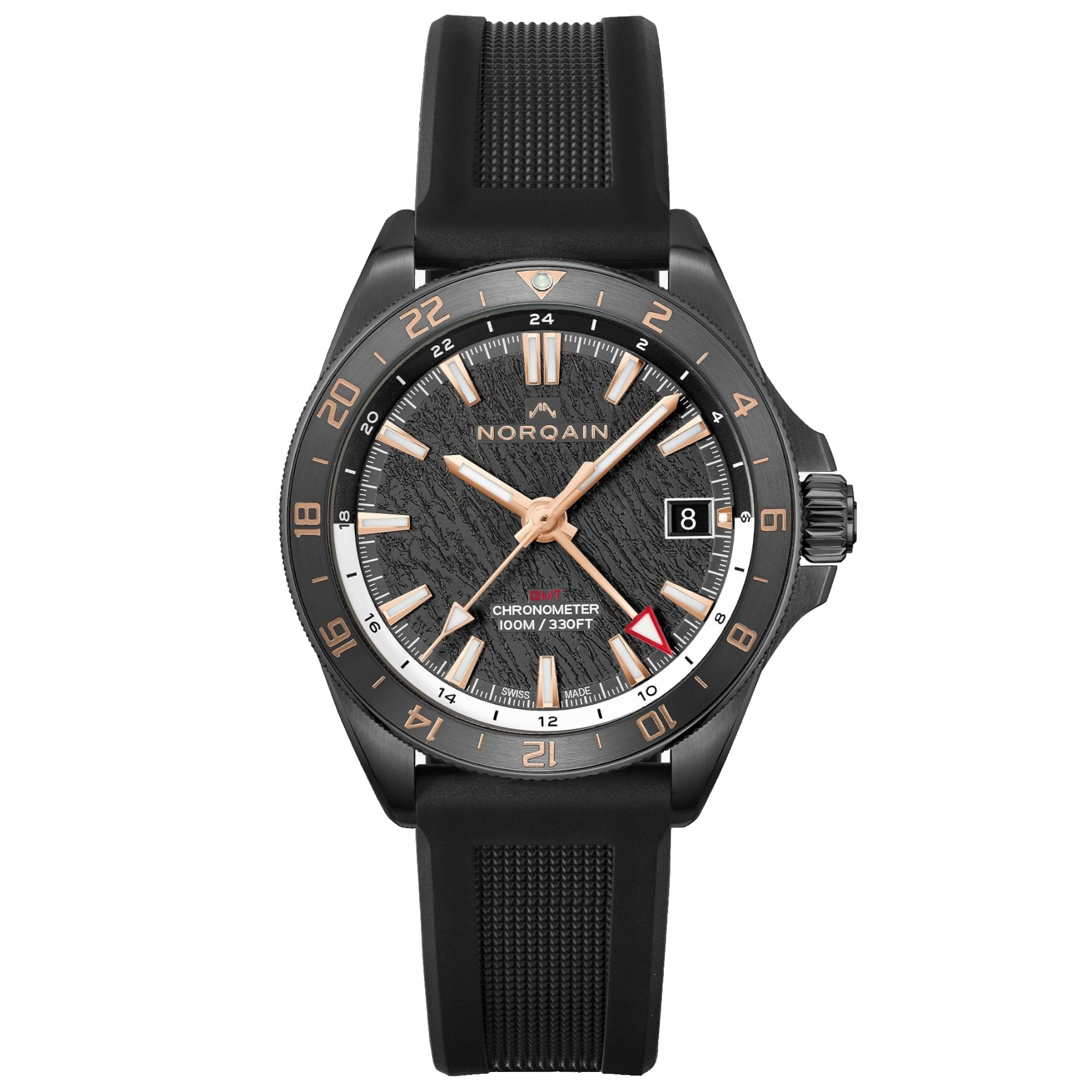 NORQAIN Adventure Neverest GMT Glacier 41mm N1100.22B02.B01.R01