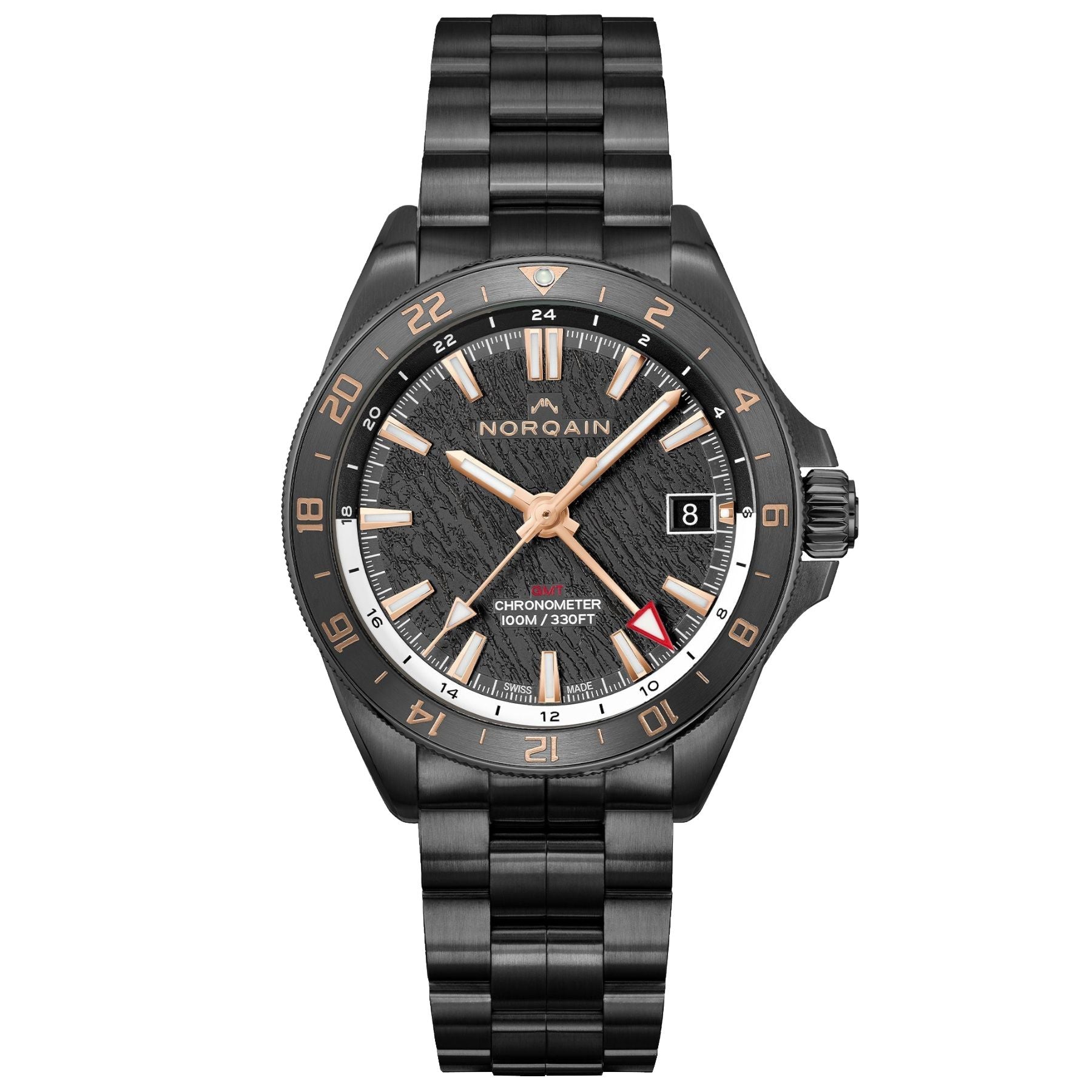 NORQAIN Adventure Neverest GMT Glacier 41mm N1100.22B02.B01.B01
