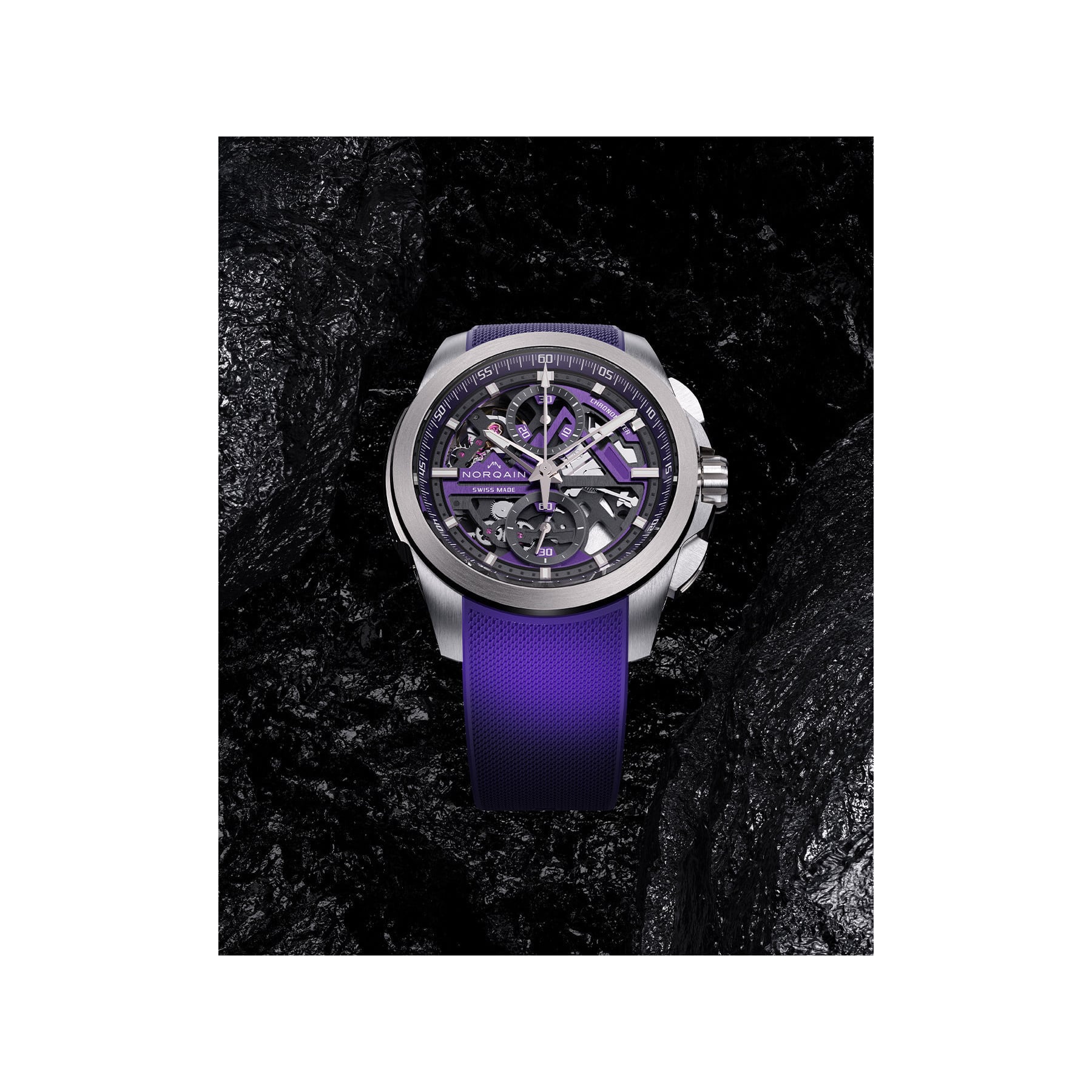 NORQAIN Independence Skeleton Chrono 42mm N3200.40T03.P01.R01