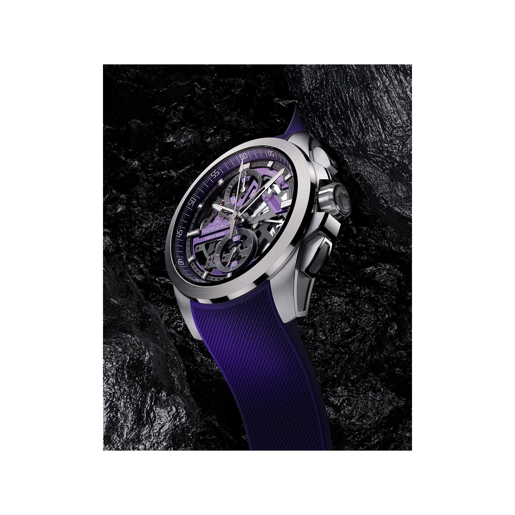 NORQAIN Independence Skeleton Chrono 42mm N3200.40T03.P01.R01