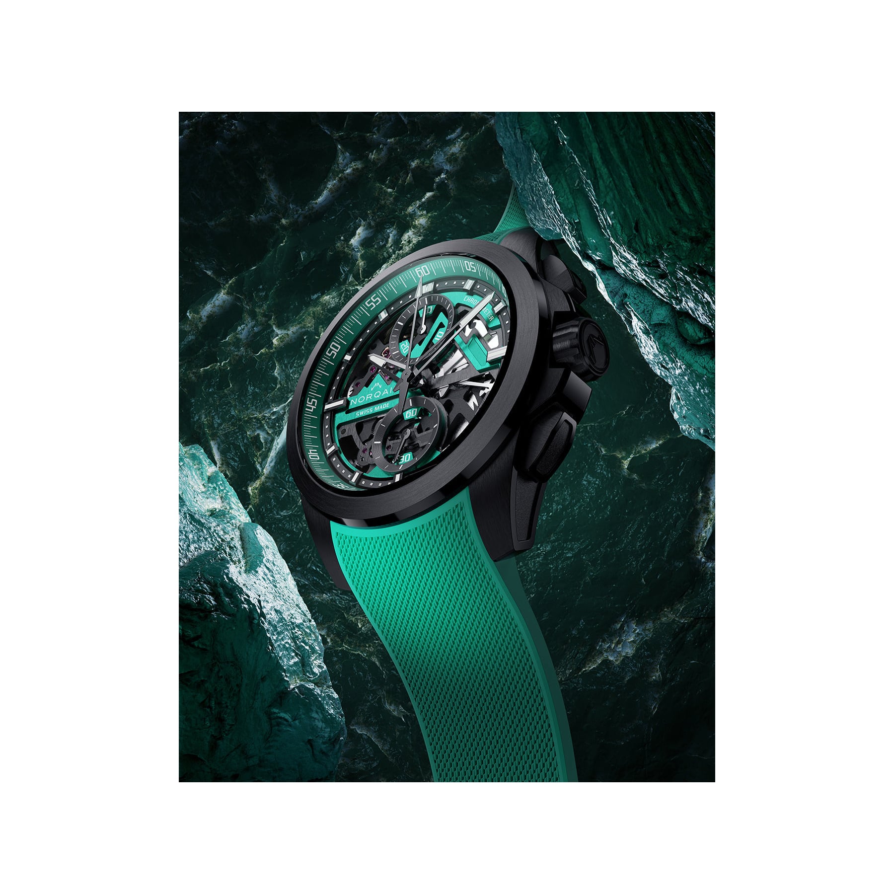 NORQAIN Independence Skeleton Chrono Limited Edition 42mm N3200.40T02.J01.R02