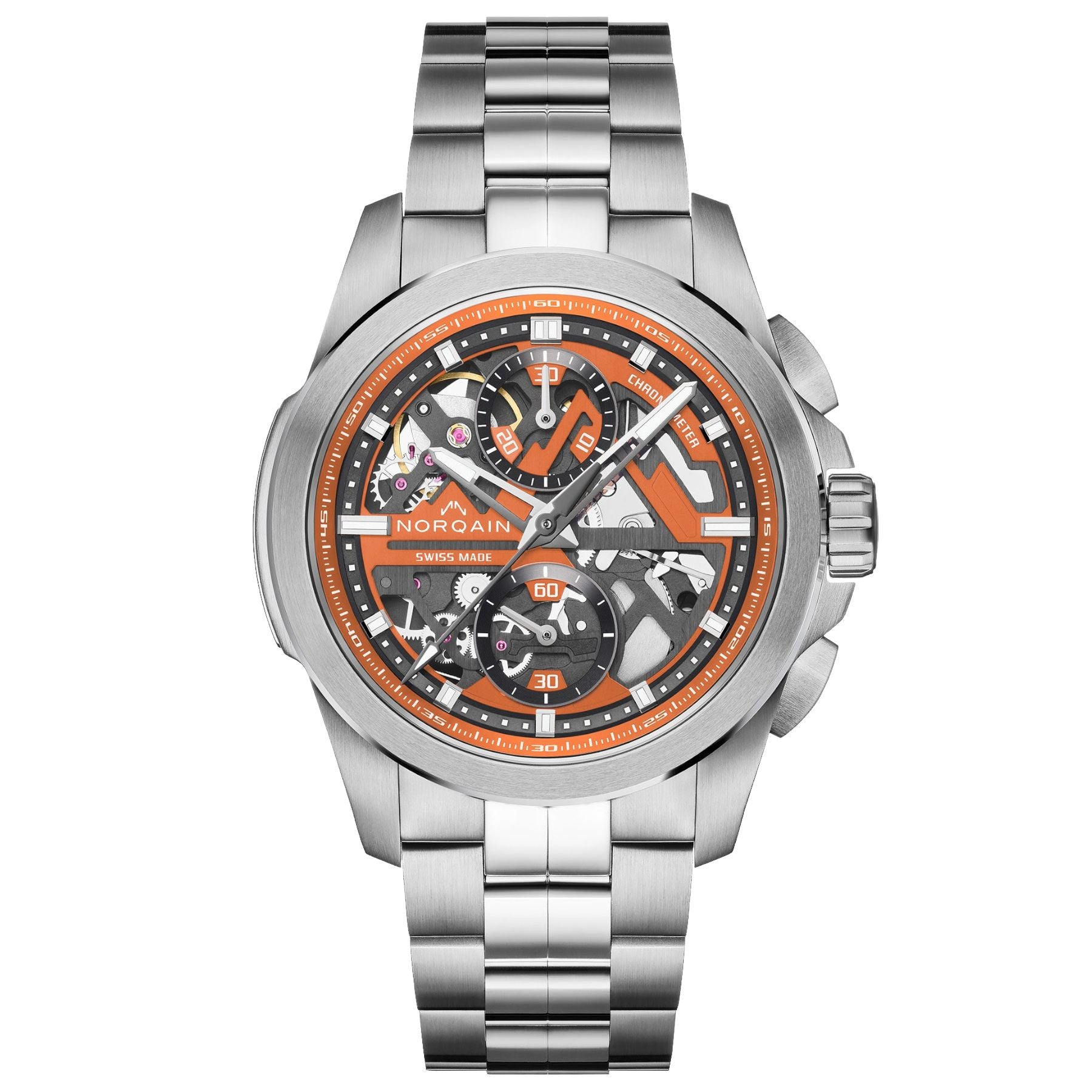 NORQAIN Independence Skeleton Chrono 42mm N3200.40S01.O01.S01