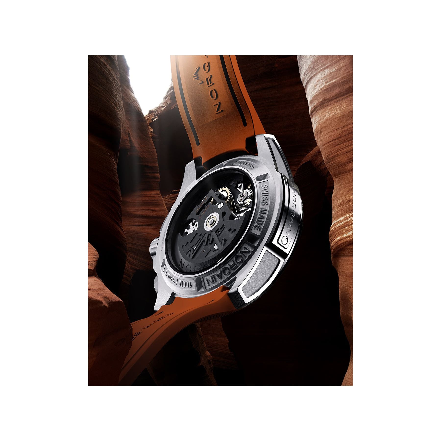 NORQAIN Independence Skeleton Chrono 42mm N3200.40S01.O01.R01
