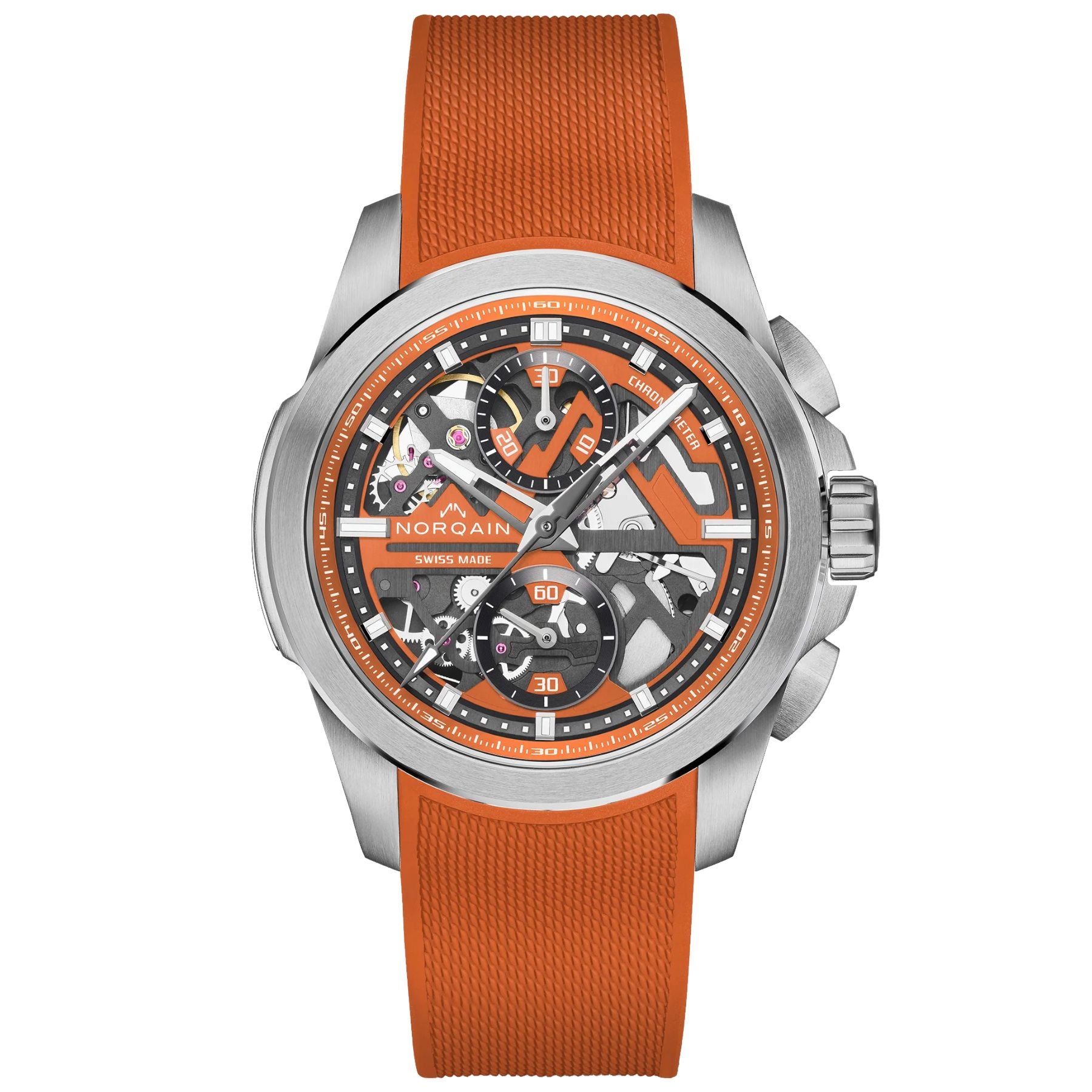 NORQAIN Independence Skeleton Chrono 42mm N3200.40S01.O01.R01