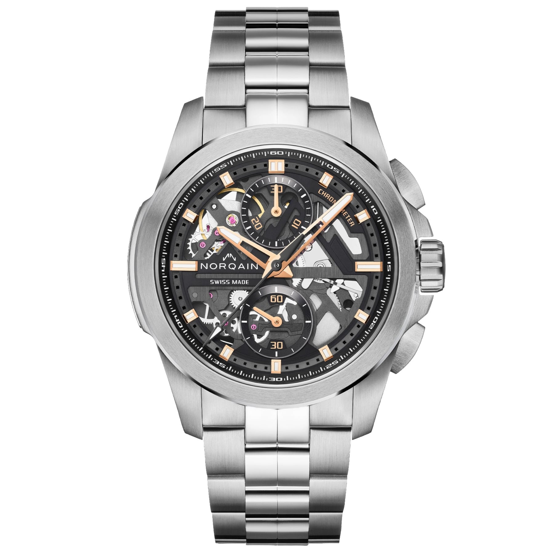 NORQAIN Independence Skeleton Chrono 42mm N3200.40S01.B01.S01