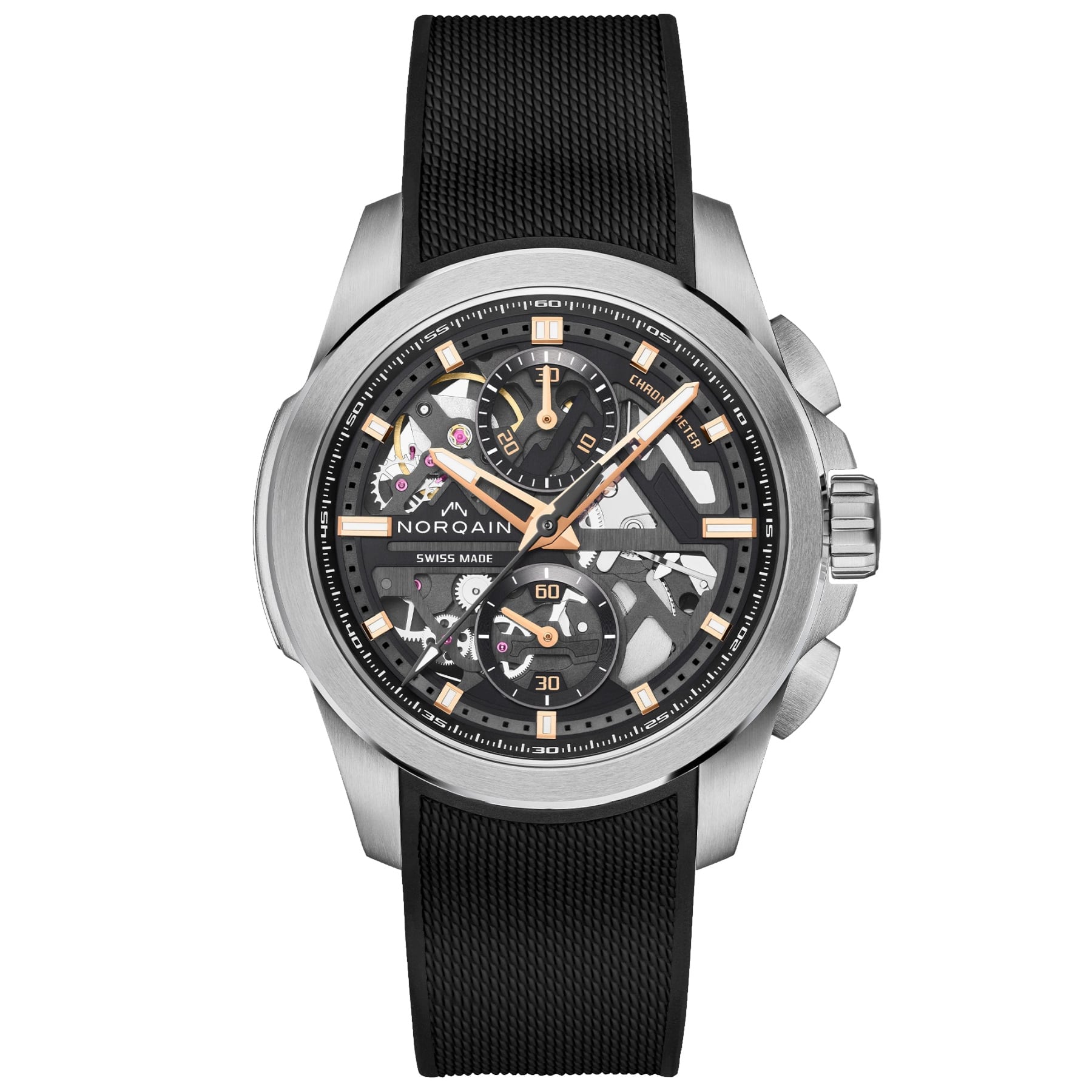 NORQAIN Independence Skeleton Chrono 42Mm N3200.40S01.B01.R01