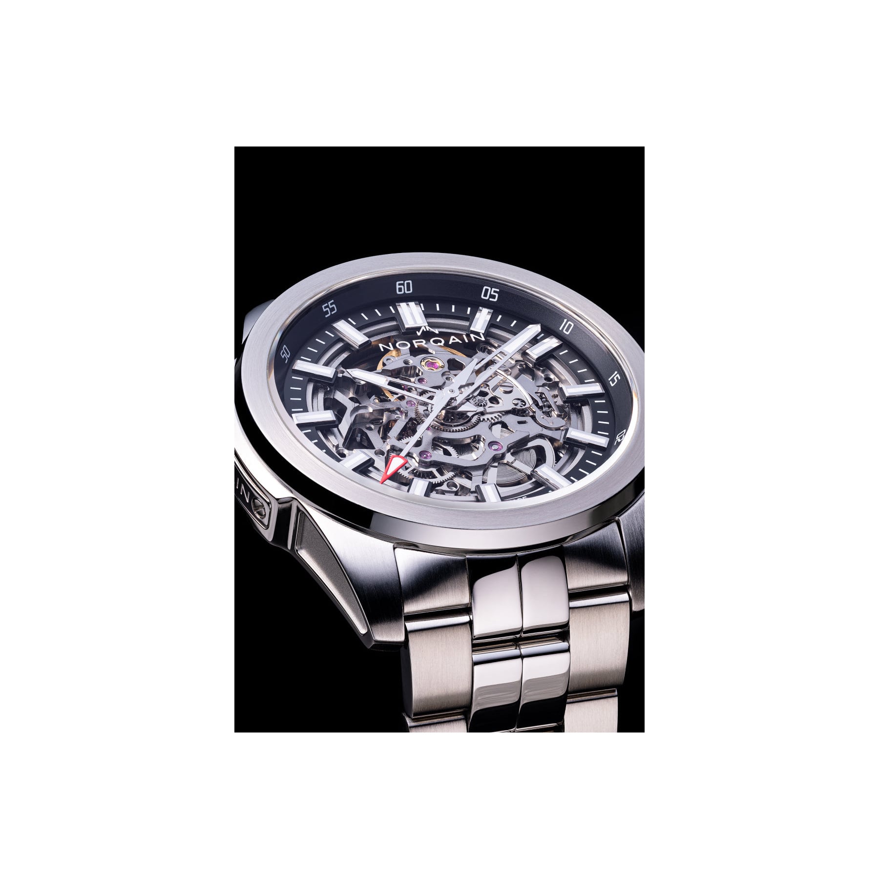 NORQAIN Independence Skeleton 42mm N3000.07S01.B01.R01