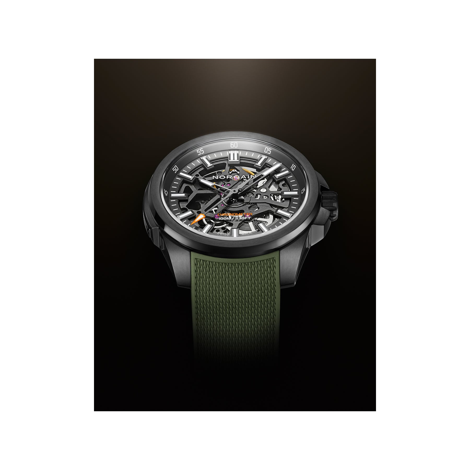 NORQAIN Independence Skeleton 40mm N3008.07B01.G01.R03