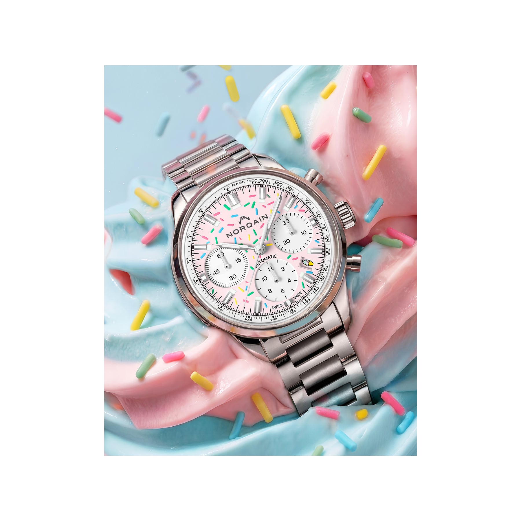 NORQAIN Freedom Chrono Enjoy Life "Sprinkles" 40mm N2201.19S04.K01.R01