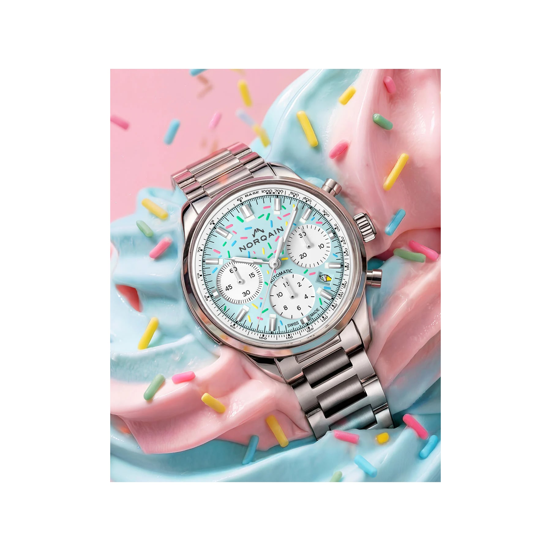 NORQAIN Freedom Chrono Enjoy Life "Sprinkles" 40mm N2201.19S04.A01.R01
