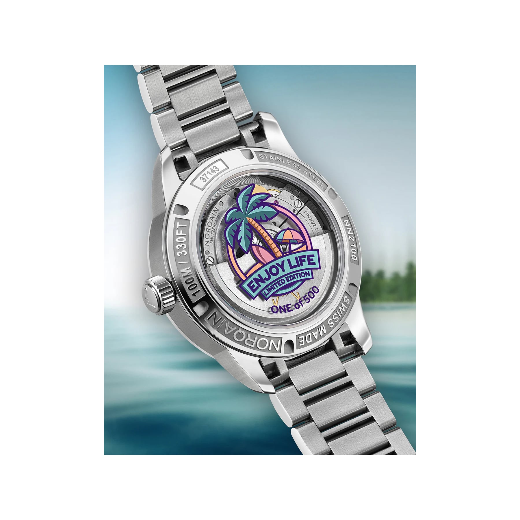 NORQAIN Freedom GMT Enjoy Life Holiday Limited Edition N2100.22S02.W01.S01