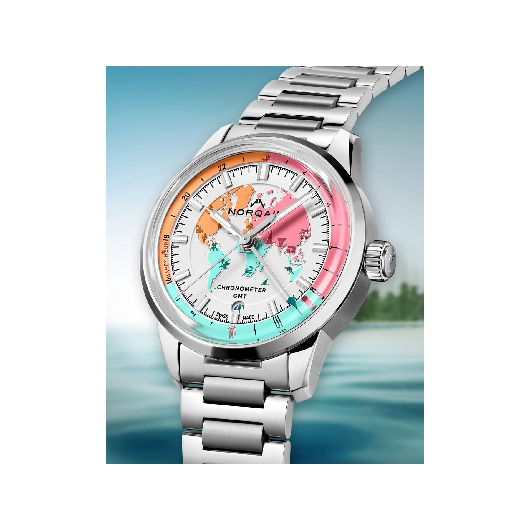 NORQAIN Freedom GMT Enjoy Life Holiday Limited Edition N2100.22S02.W01.S01