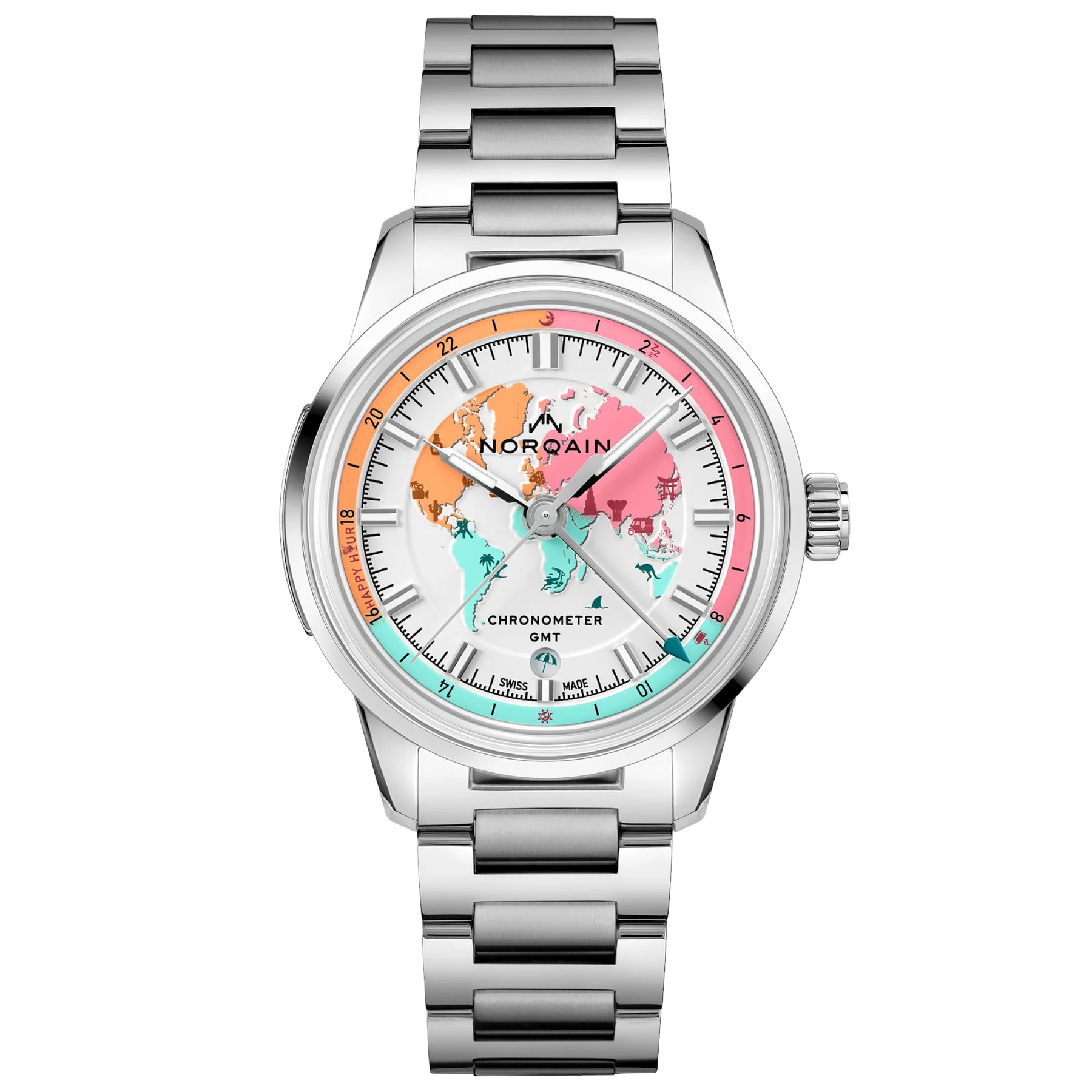 NORQAIN Freedom GMT Enjoy Life Holiday Limited Edition N2100.22S02.W01.S01