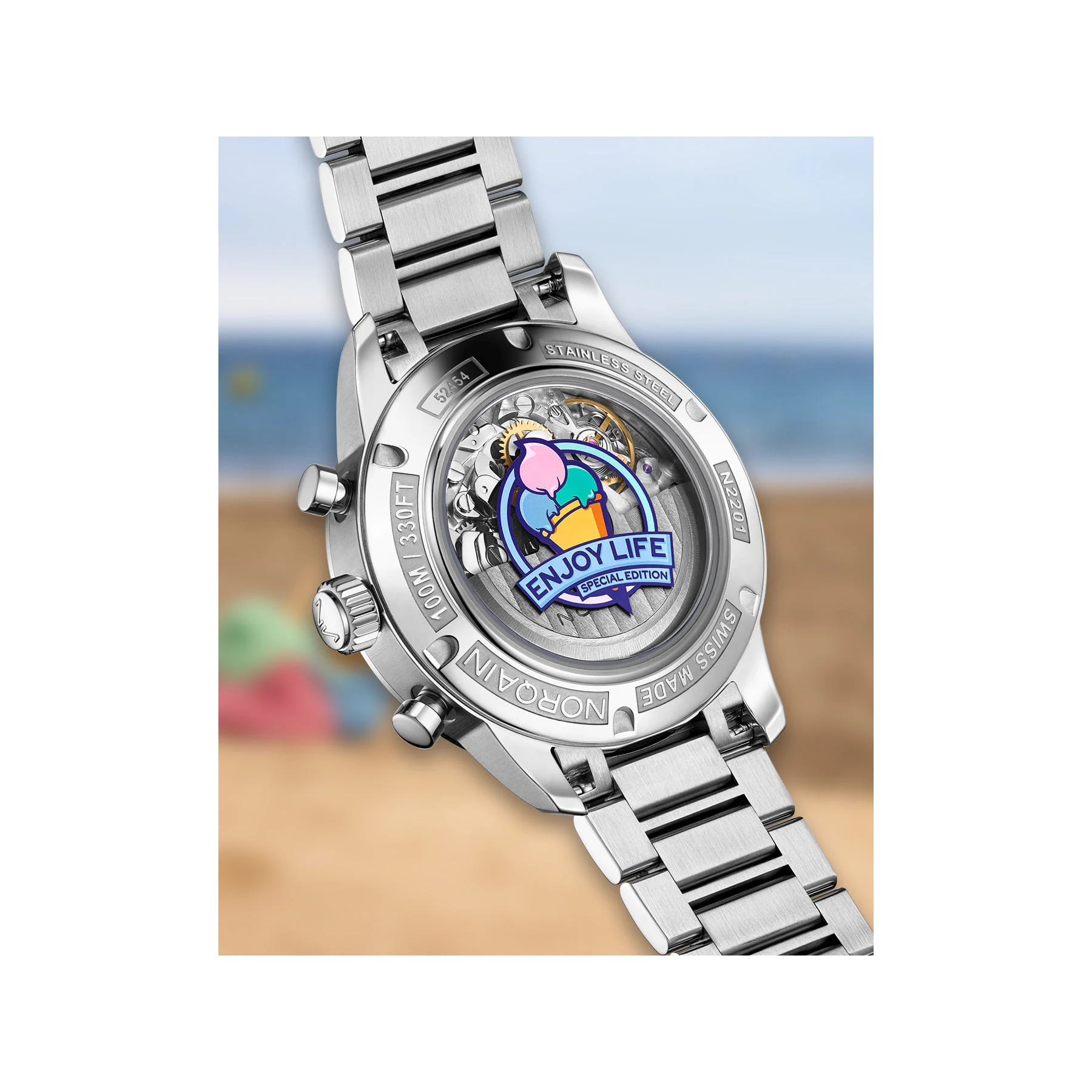NORQAIN Freedom Chrono Enjoy Life "Ice Cream" 40mm N2201.19S01.C01.S01