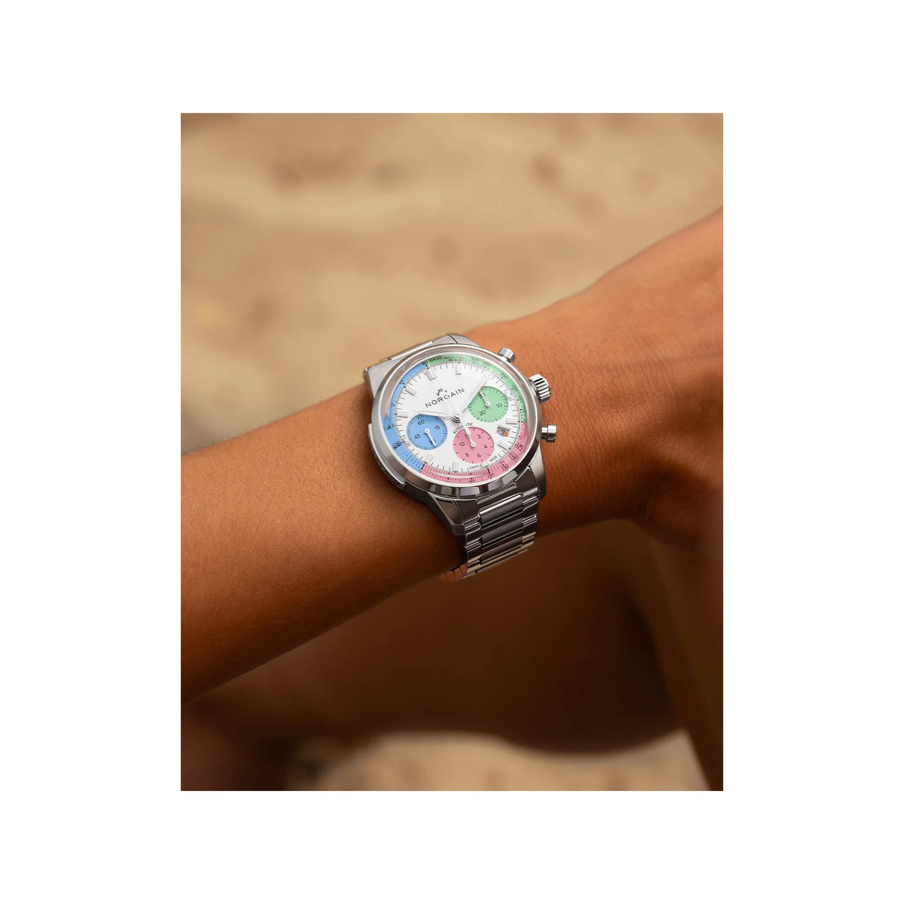 NORQAIN Freedom Chrono Enjoy Life "Ice Cream" 40mm N2201.19S01.C01.S01