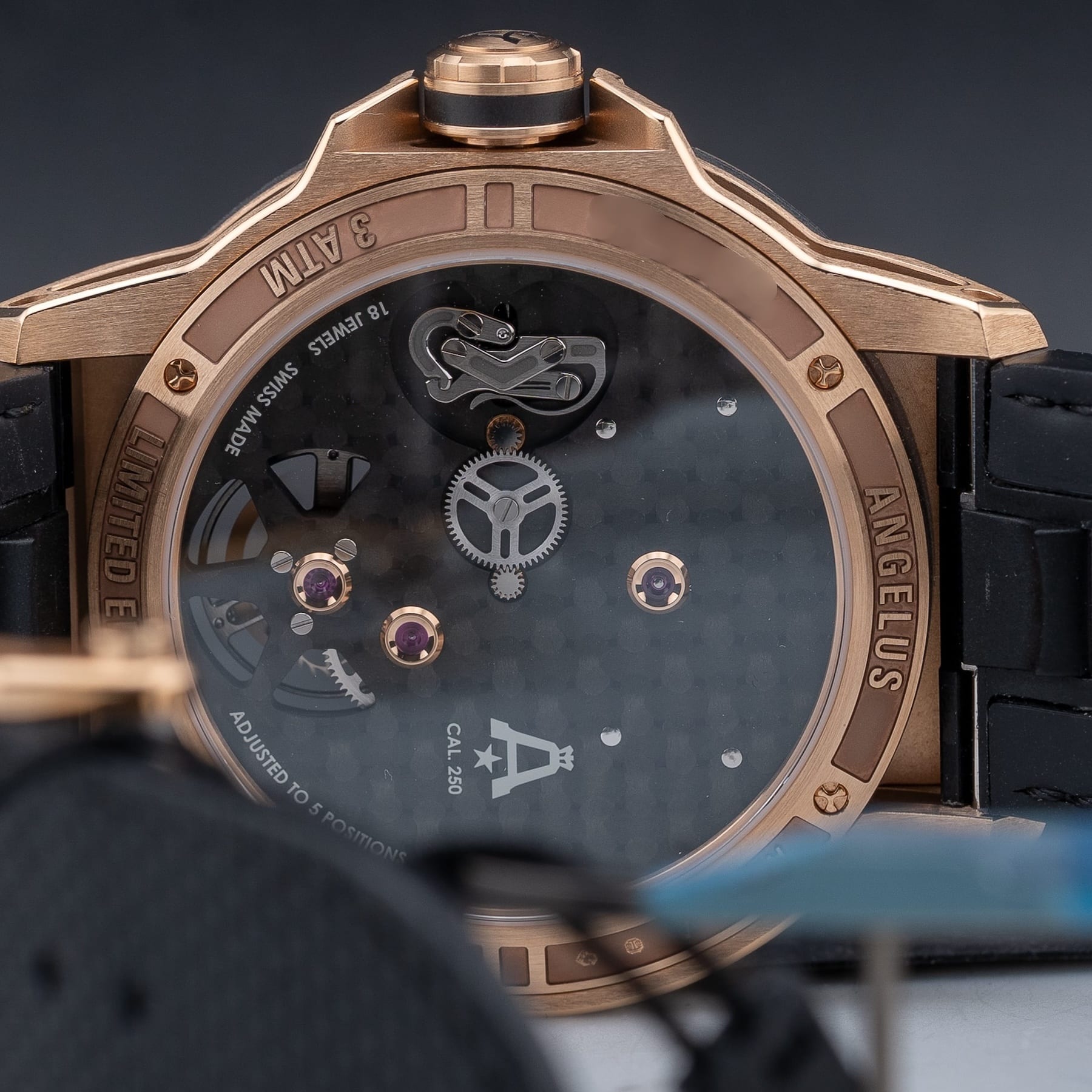Angelus 0TCDB.B01A.K009B Gold & Carbon Flying Tourbillon