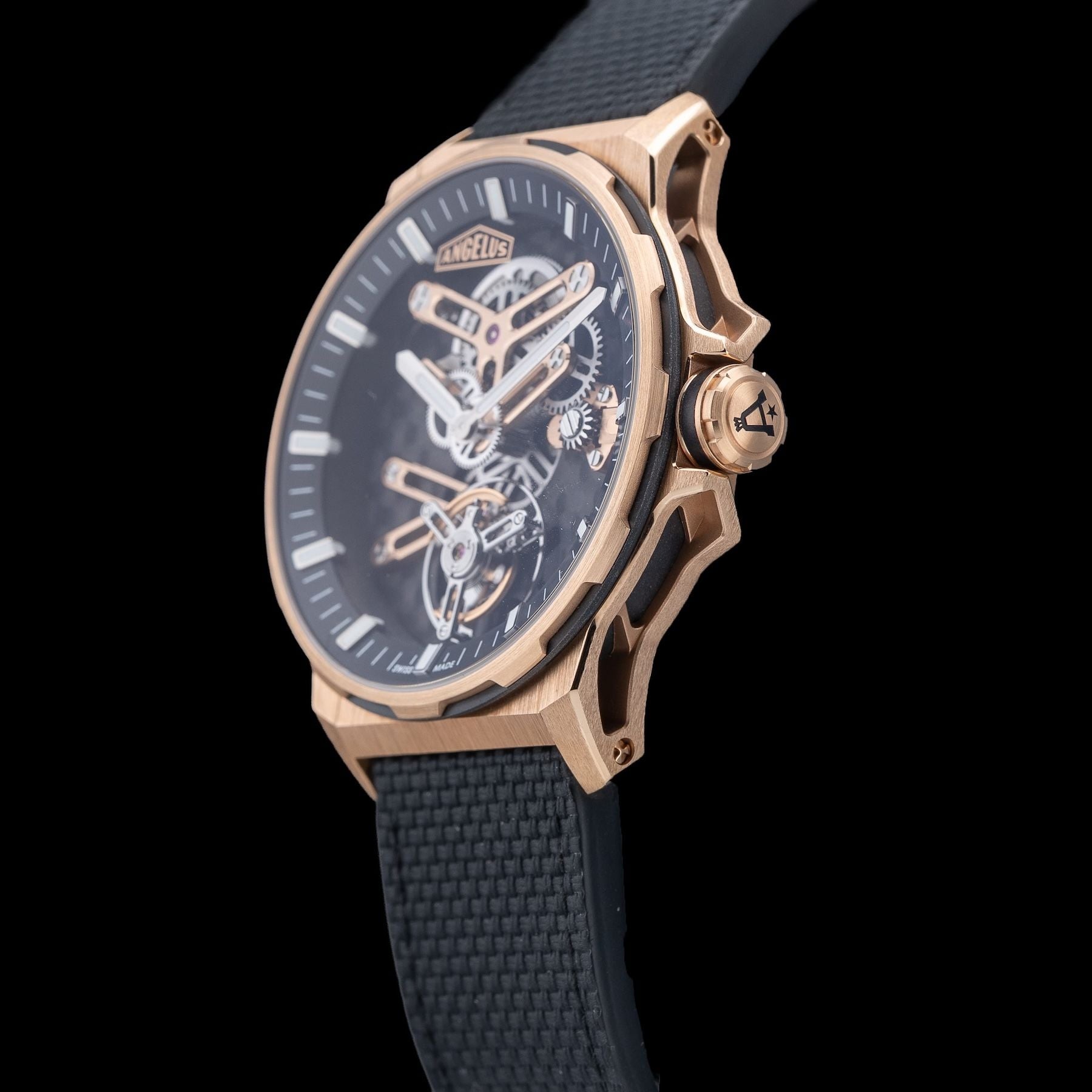 Angelus 0TCDB.B01A.K009B Gold & Carbon Flying Tourbillon