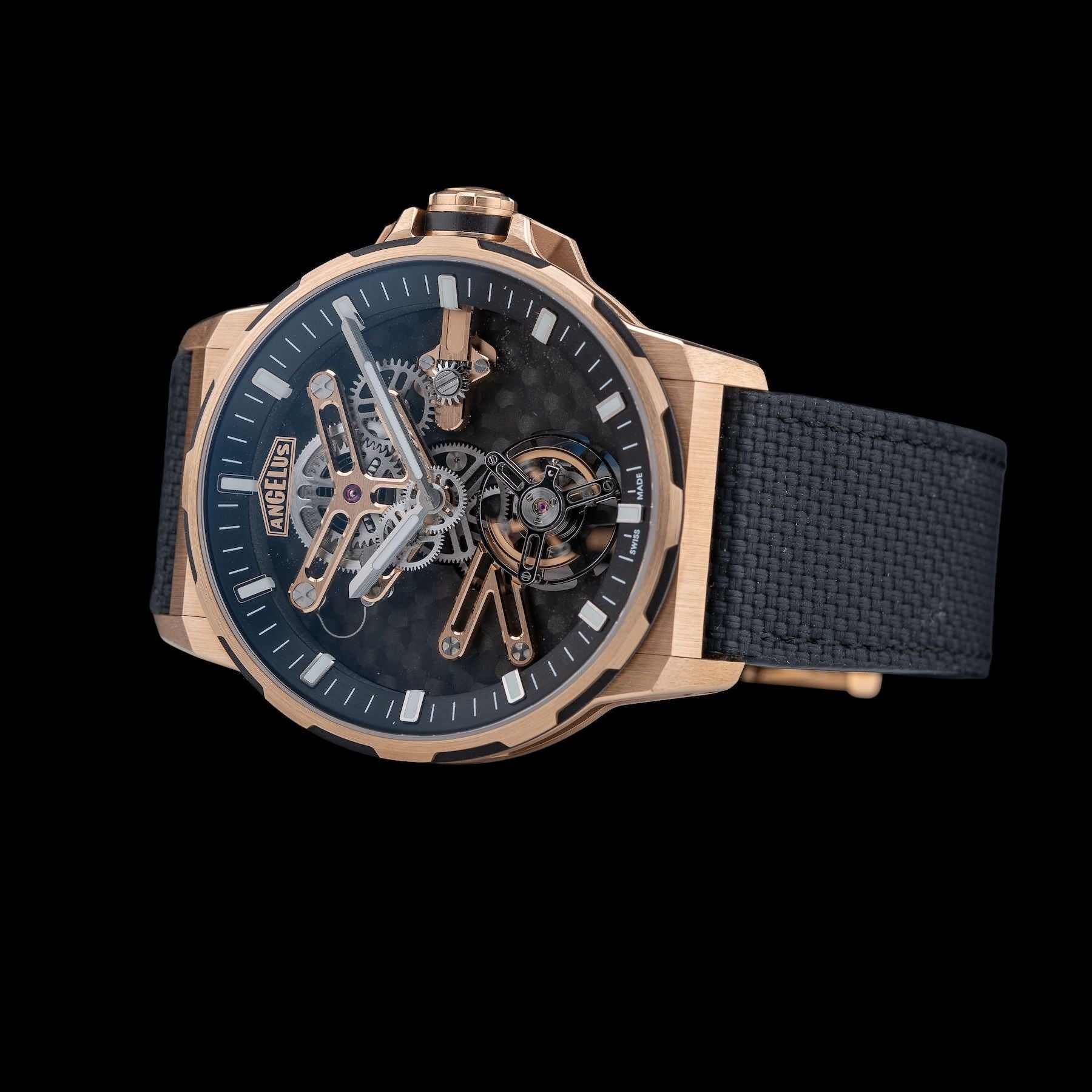 Angelus 0TCDB.B01A.K009B Gold & Carbon Flying Tourbillon