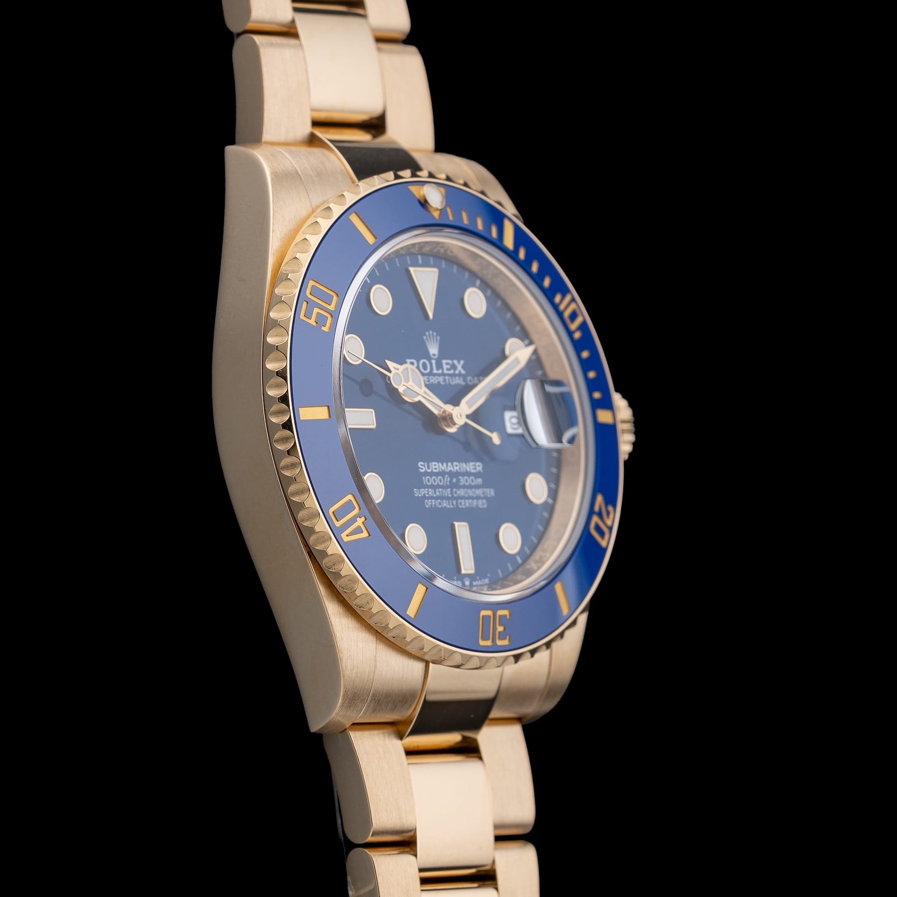 Rolex Submariner Date 18K Yellow Gold Blue Dial 126618LB