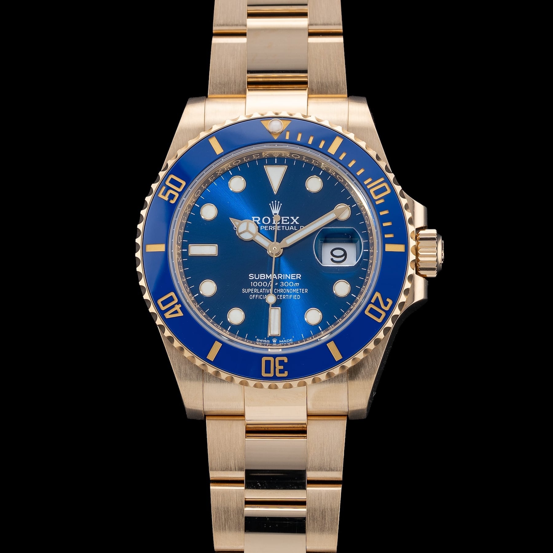 Rolex Submariner Date 18K Yellow Gold Blue Dial 126618LB