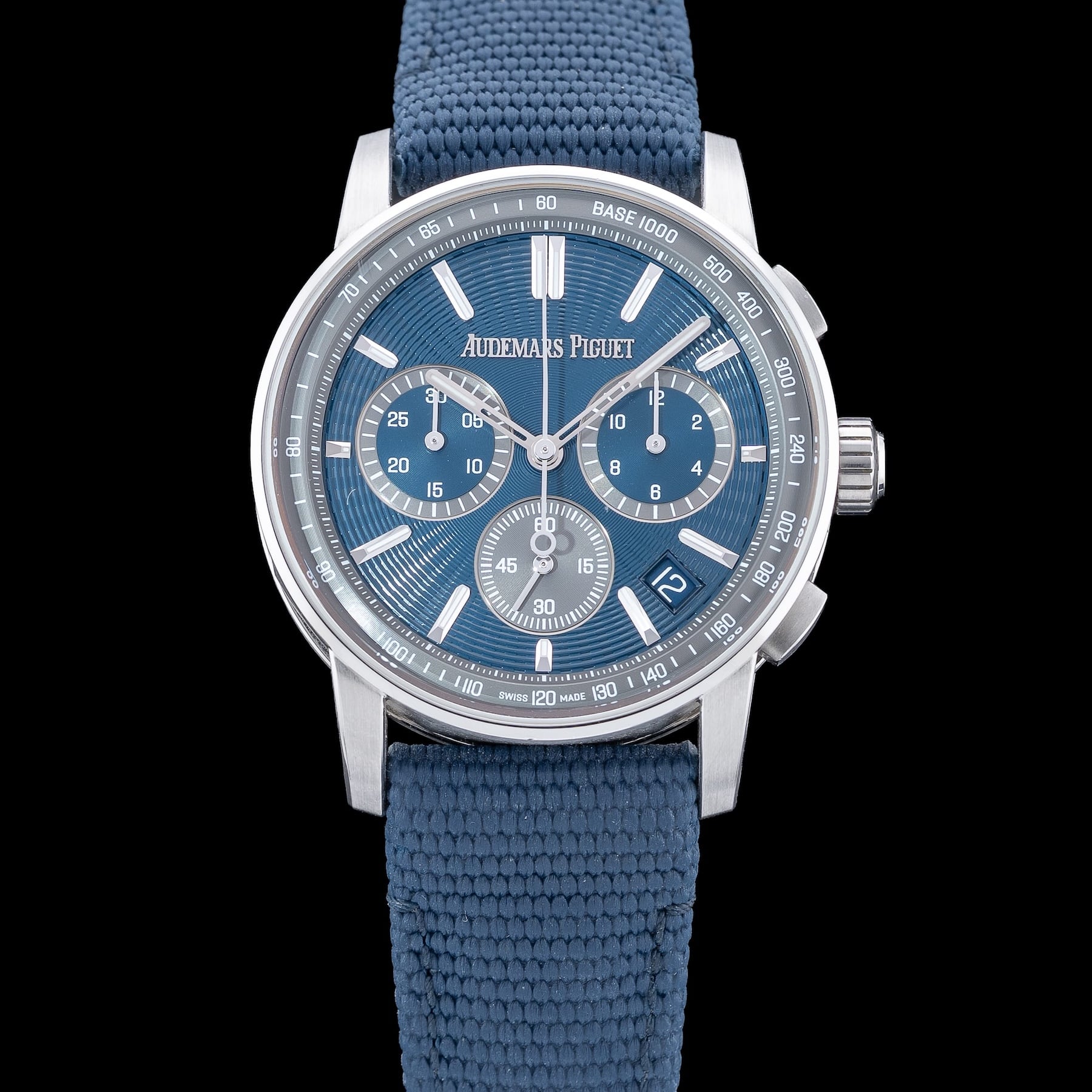 Audemars Piguet Code 11.59 Blue Dial Chronograph 26393ST.OO.A348KB.01 - Exquisite Timepieces