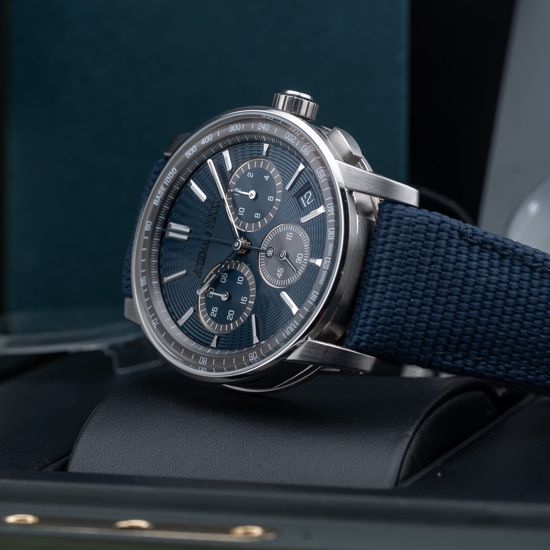 Audemars Piguet Code 11.59 Blue Dial Chronograph 26393ST.OO.A348KB.01 - Exquisite Timepieces