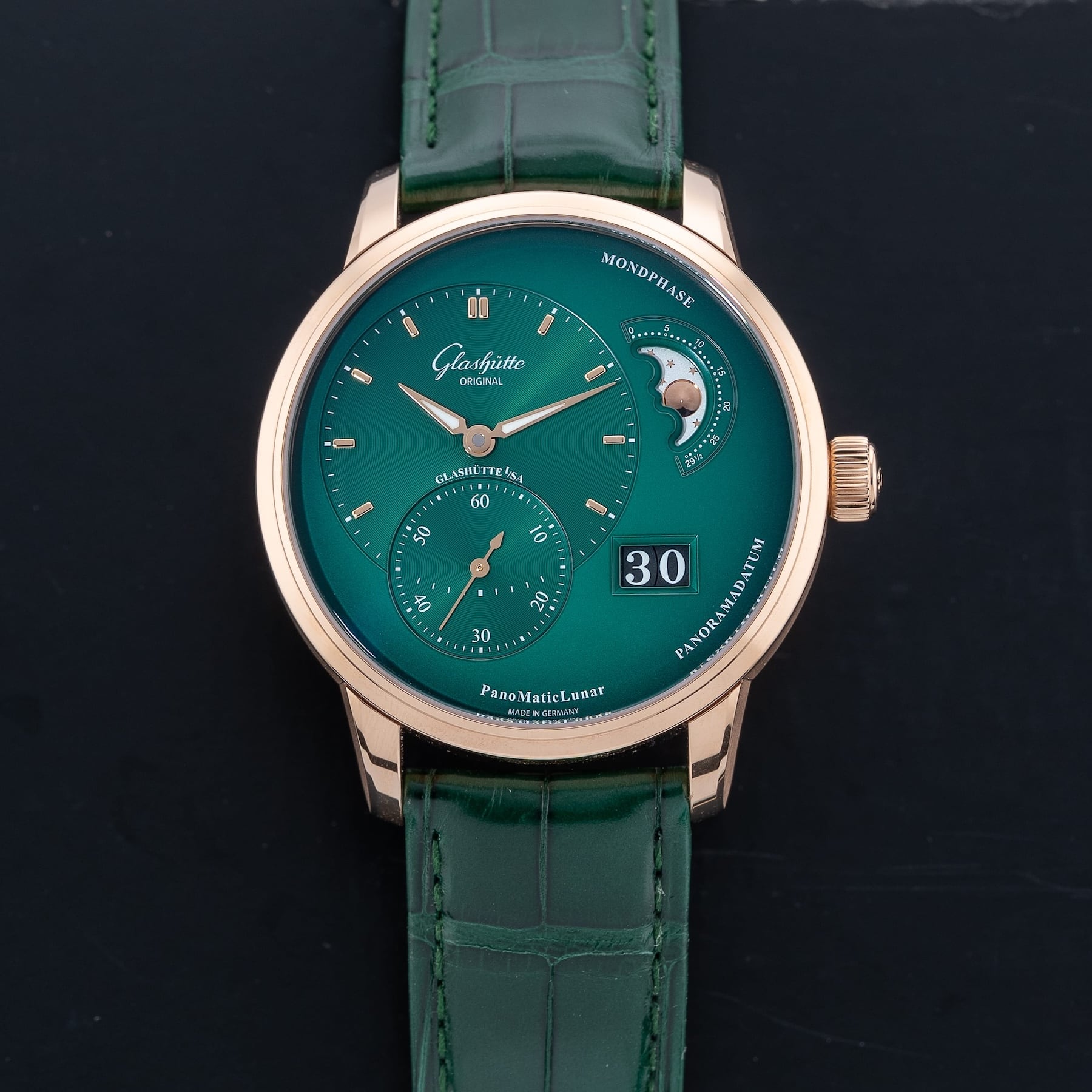 Glashütte Original Panomaticlunar Lush Forest Green Dial 1-90-02-23-35-61