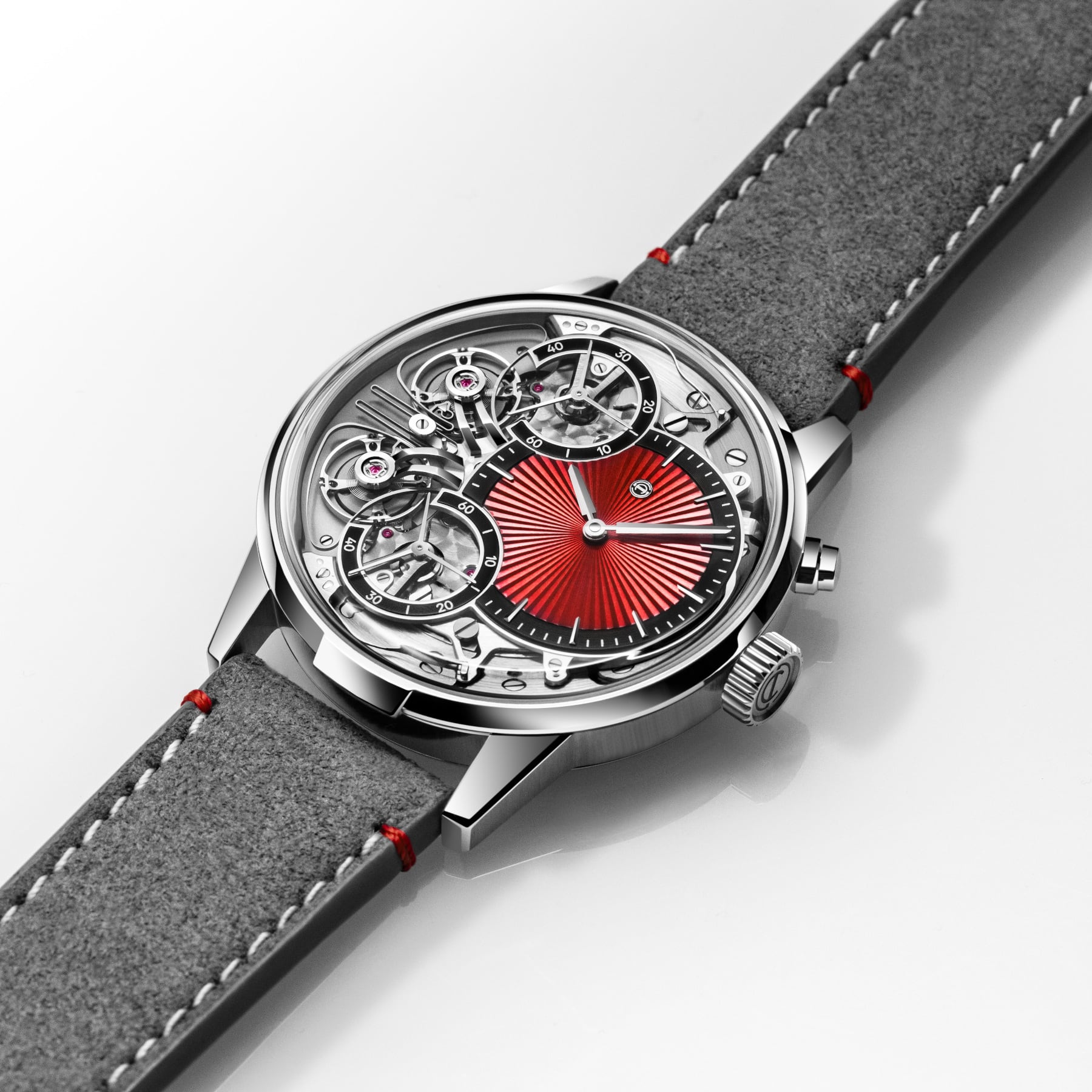 Armin Strom Mirrored Force Resonance Guilloché Red Edition