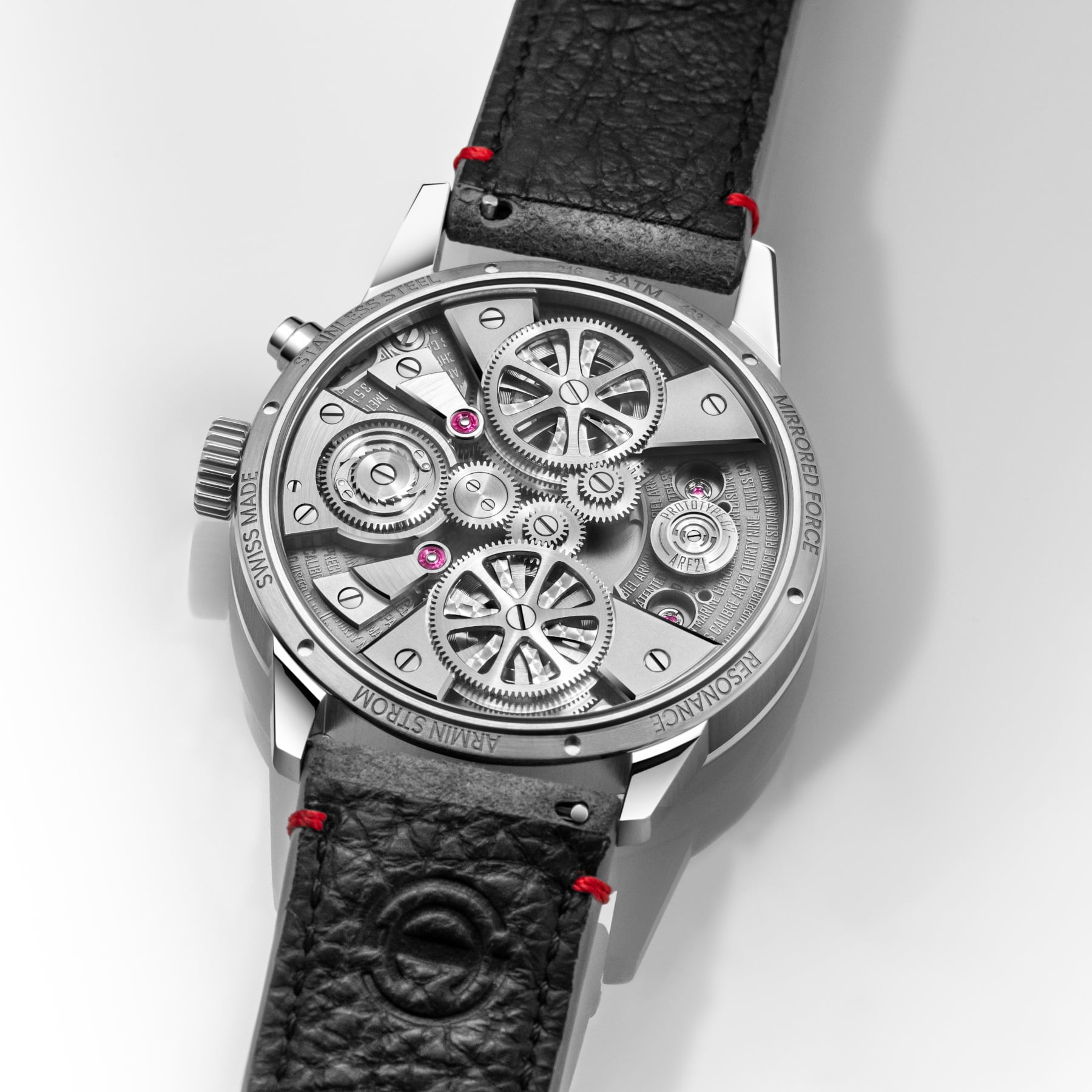 Armin Strom Mirrored Force Resonance Guilloché Red Edition