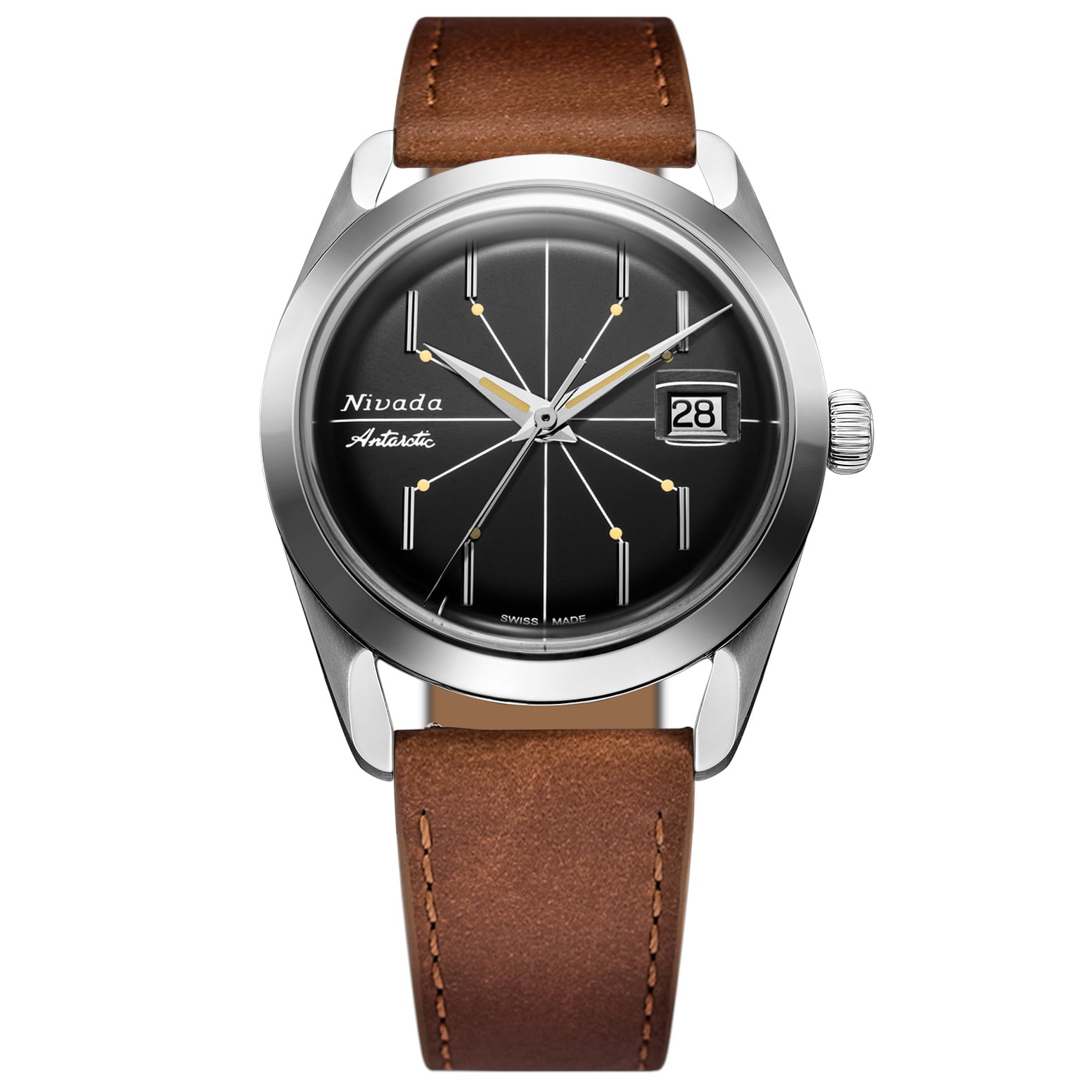 Nivada Grenchen Antarctic Spider Black 38mm 32072A16