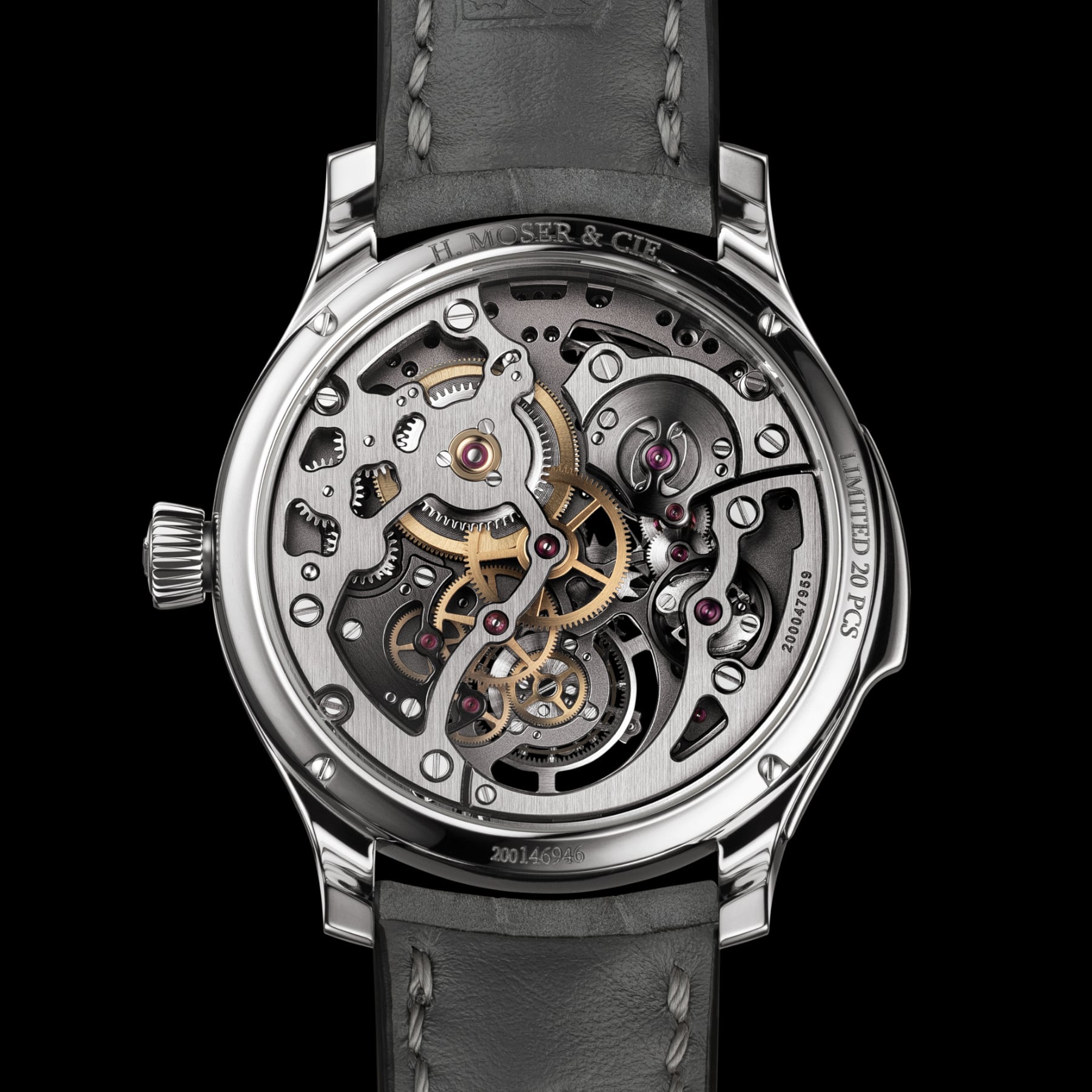H. Moser & Cie. Endeavour Minute Repeater Cylindrical Tourbillon Skeleton Cosmic Rain