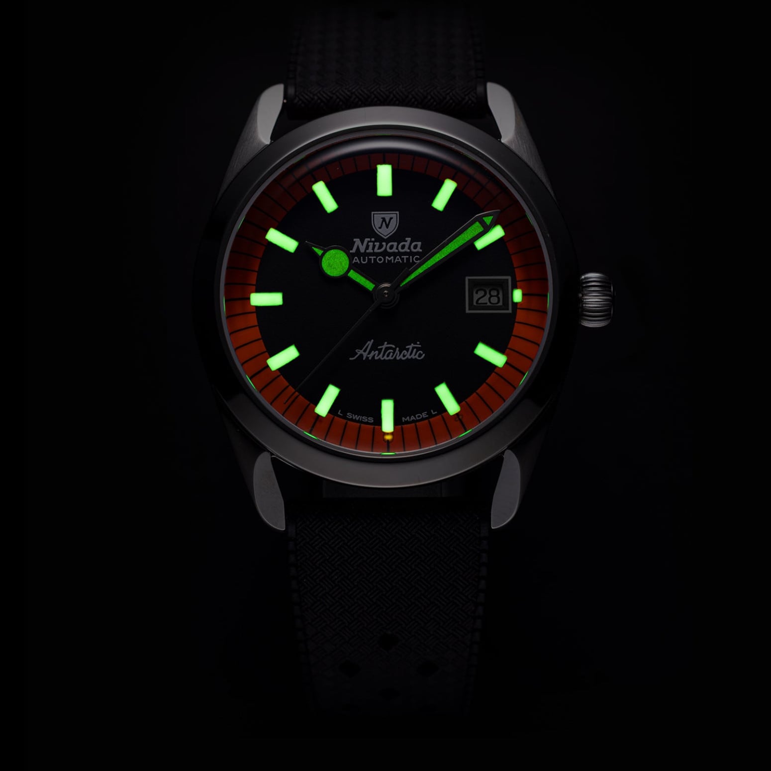 Nivada Grenchen Antarctic Black & Orange 32057A04