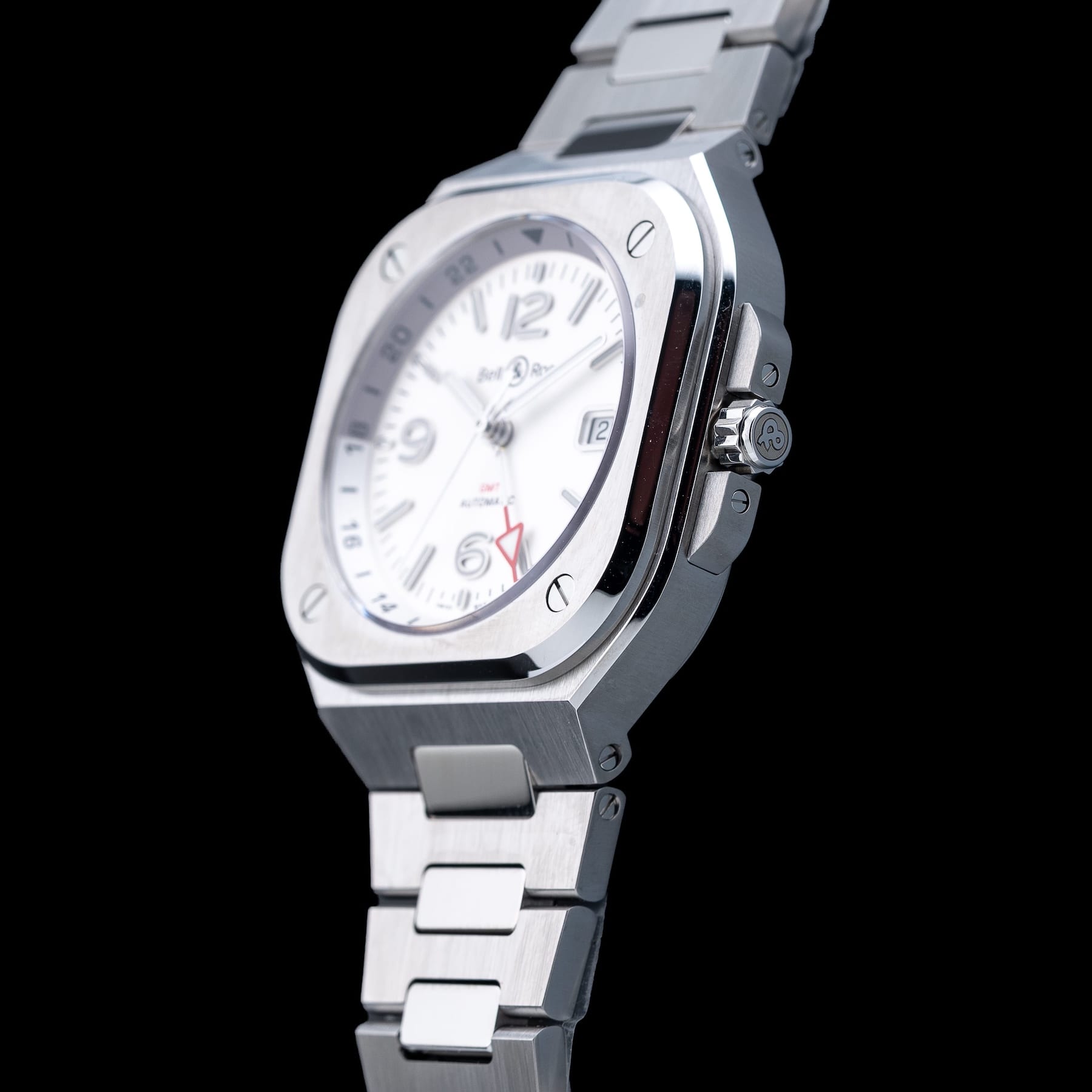 Bell & Ross BR05 GMT Silver Steel BR05G-SI-ST/SST