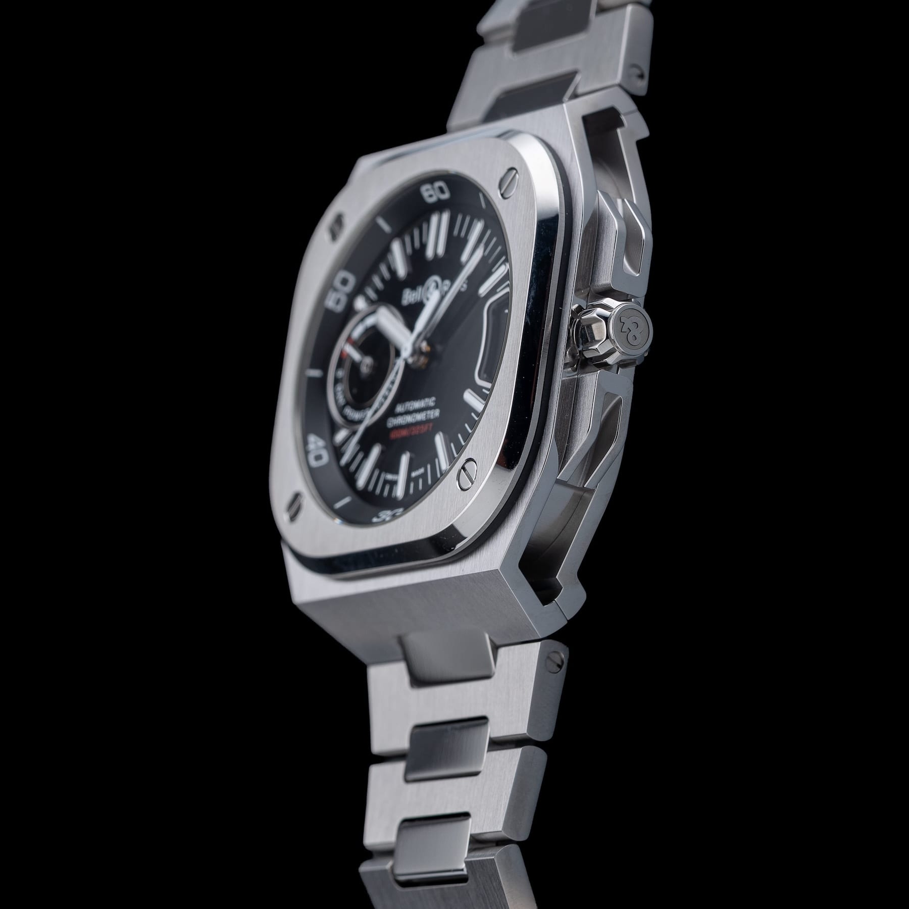 Bell & Ross BR-X5 Black on Bracelet BRX5R-BL-ST/SST