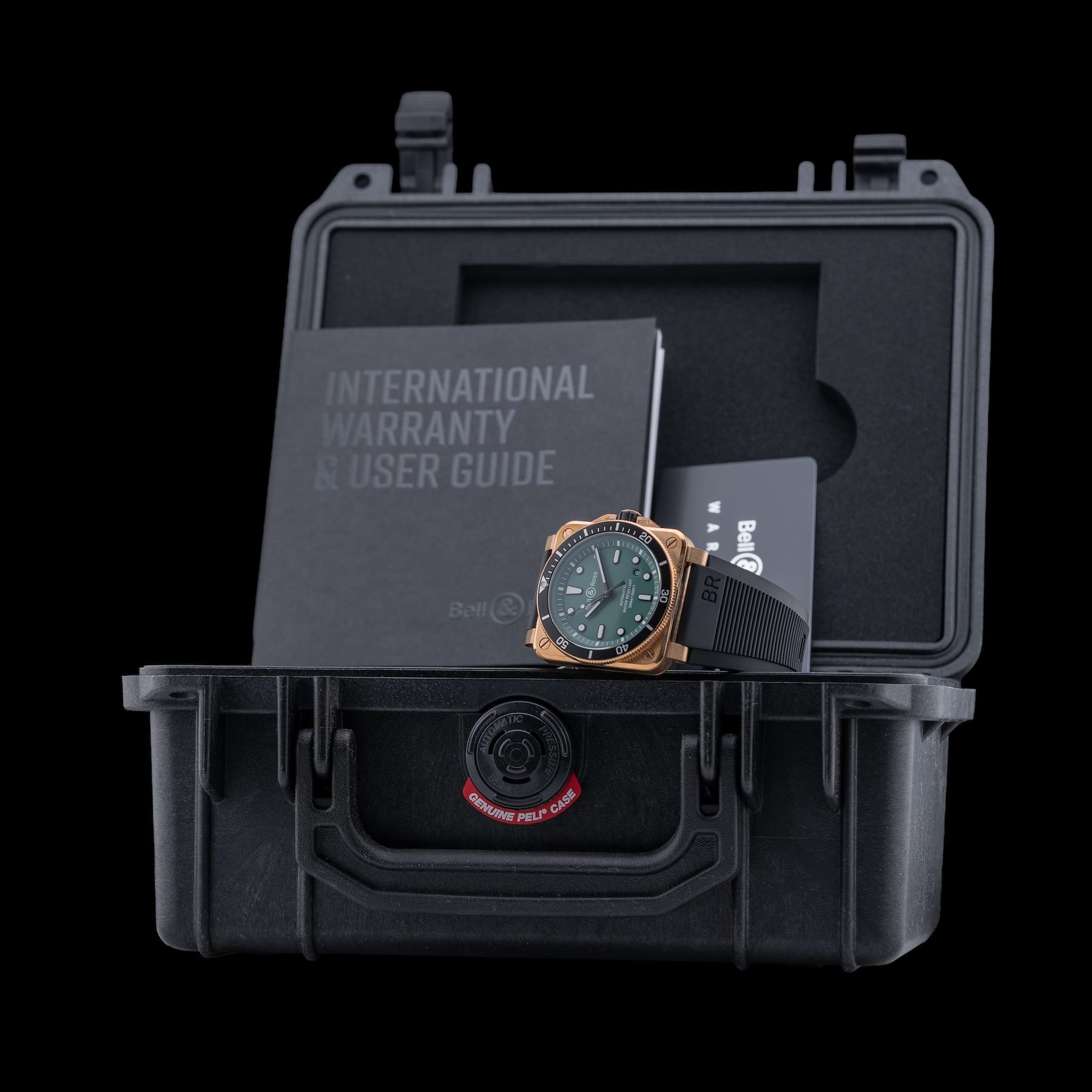 Bell & Ross BR 03-92 Diver Black and Green Bronze BR0392-D-LT-BR/SRB