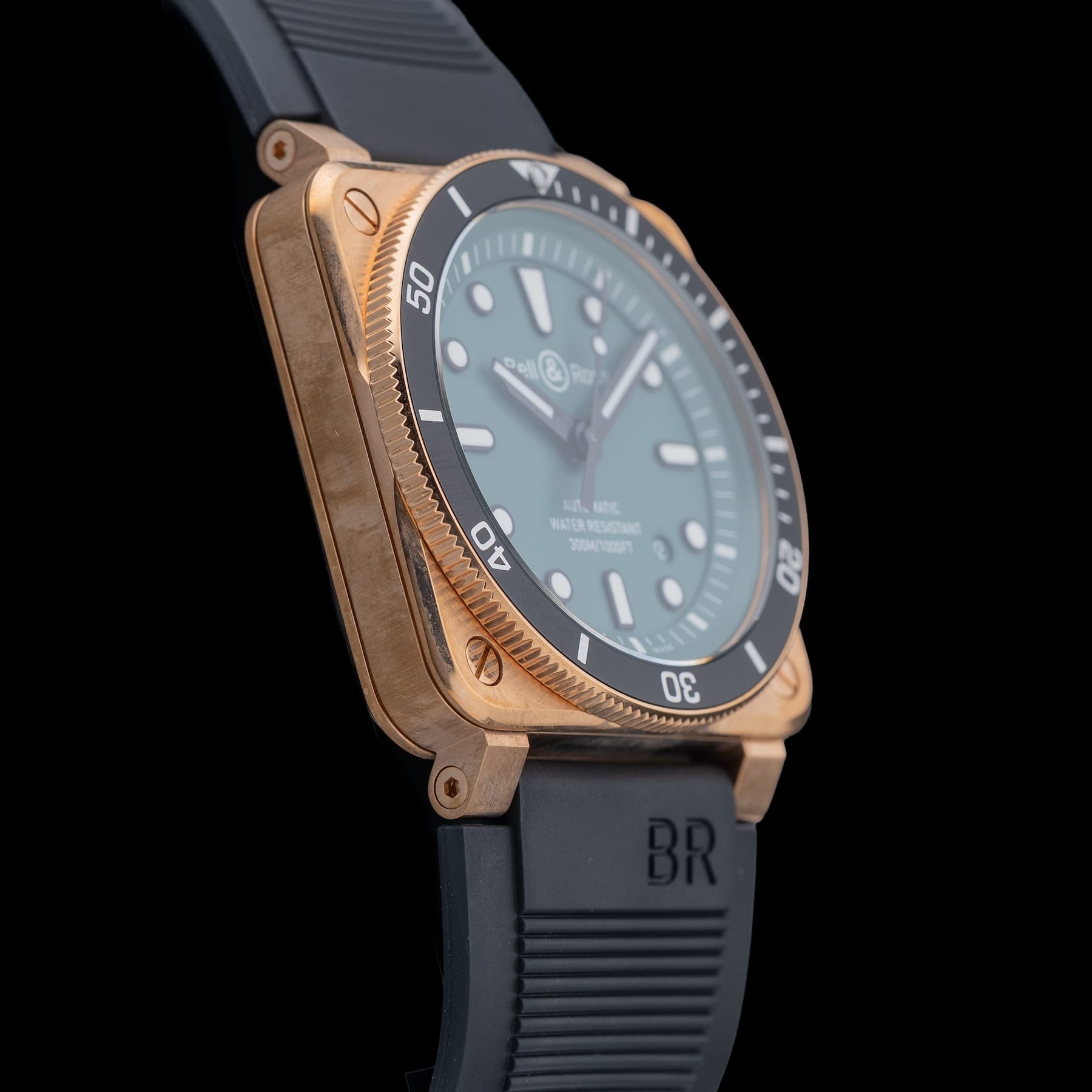 Bell & Ross BR 03-92 Diver Black and Green Bronze BR0392-D-LT-BR/SRB