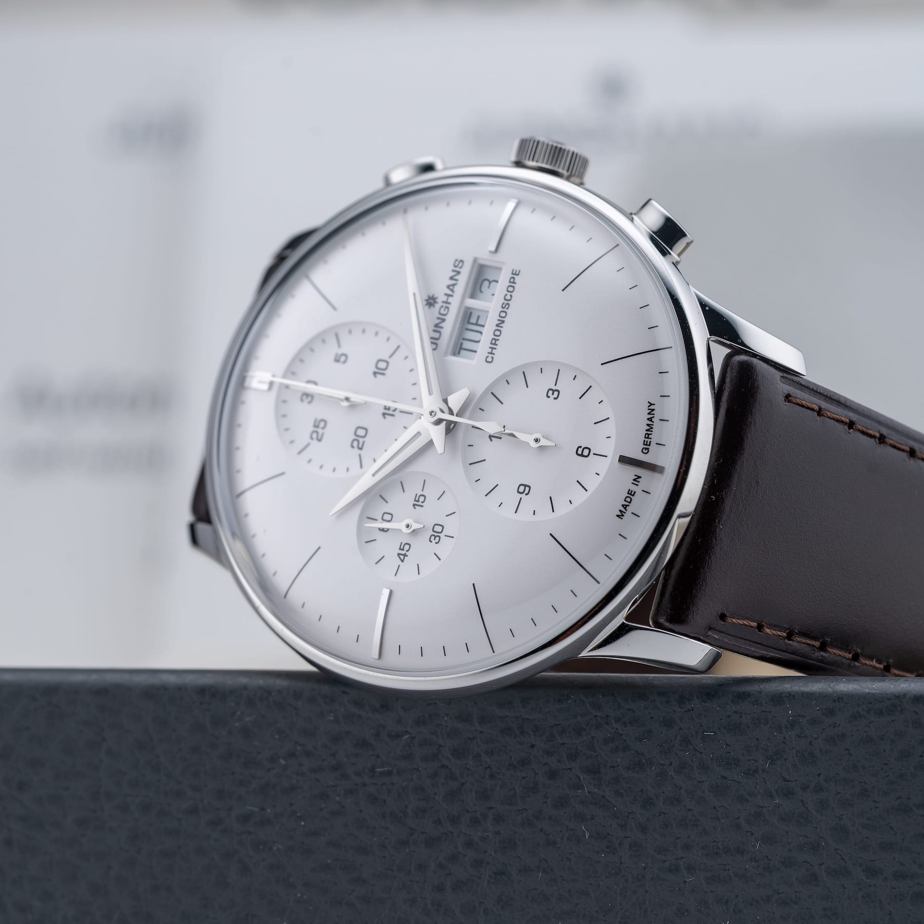 Junghans Meister Chronoscope Matte-Silver Dial 027/4120.03