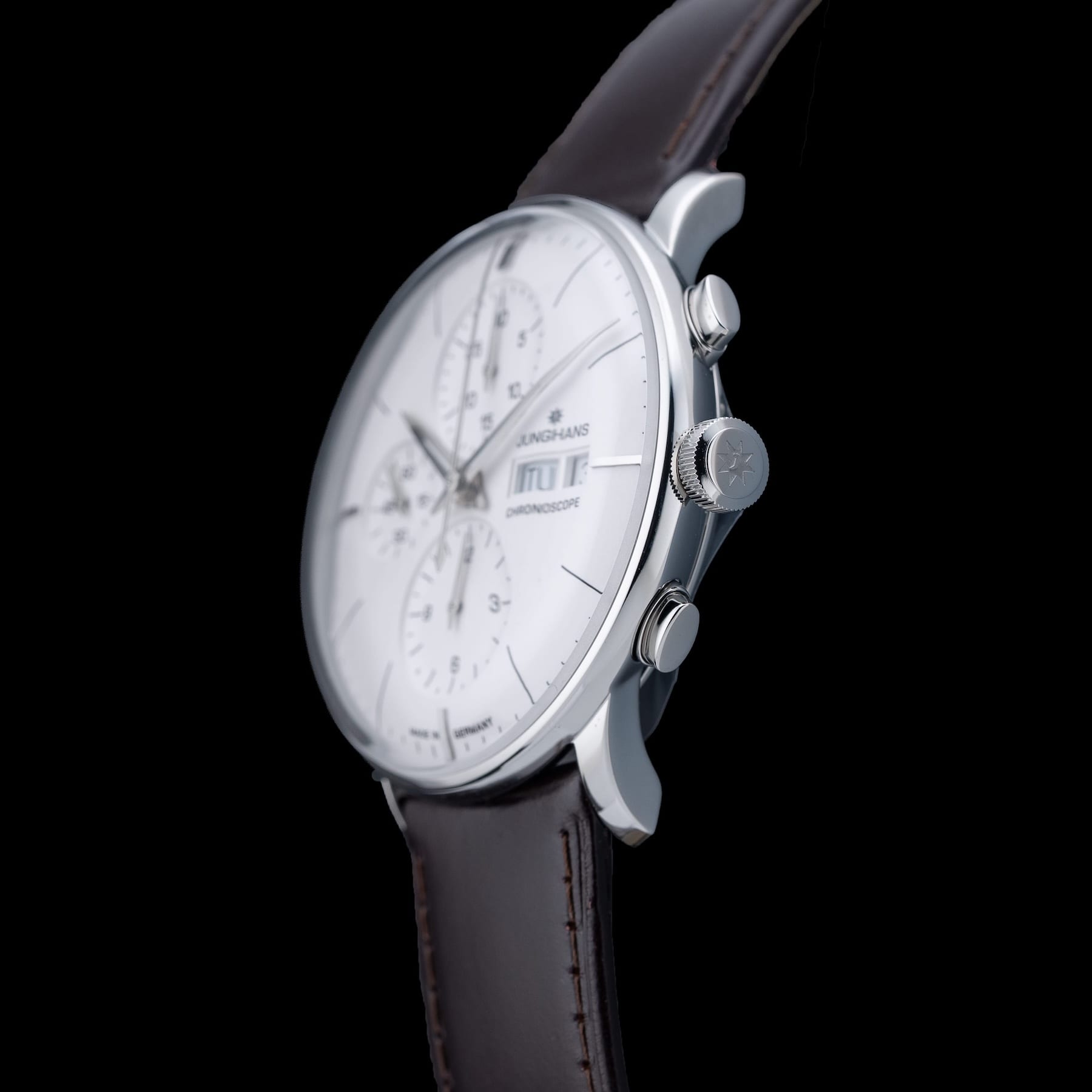 Junghans Meister Chronoscope Matte-Silver Dial 027/4120.03